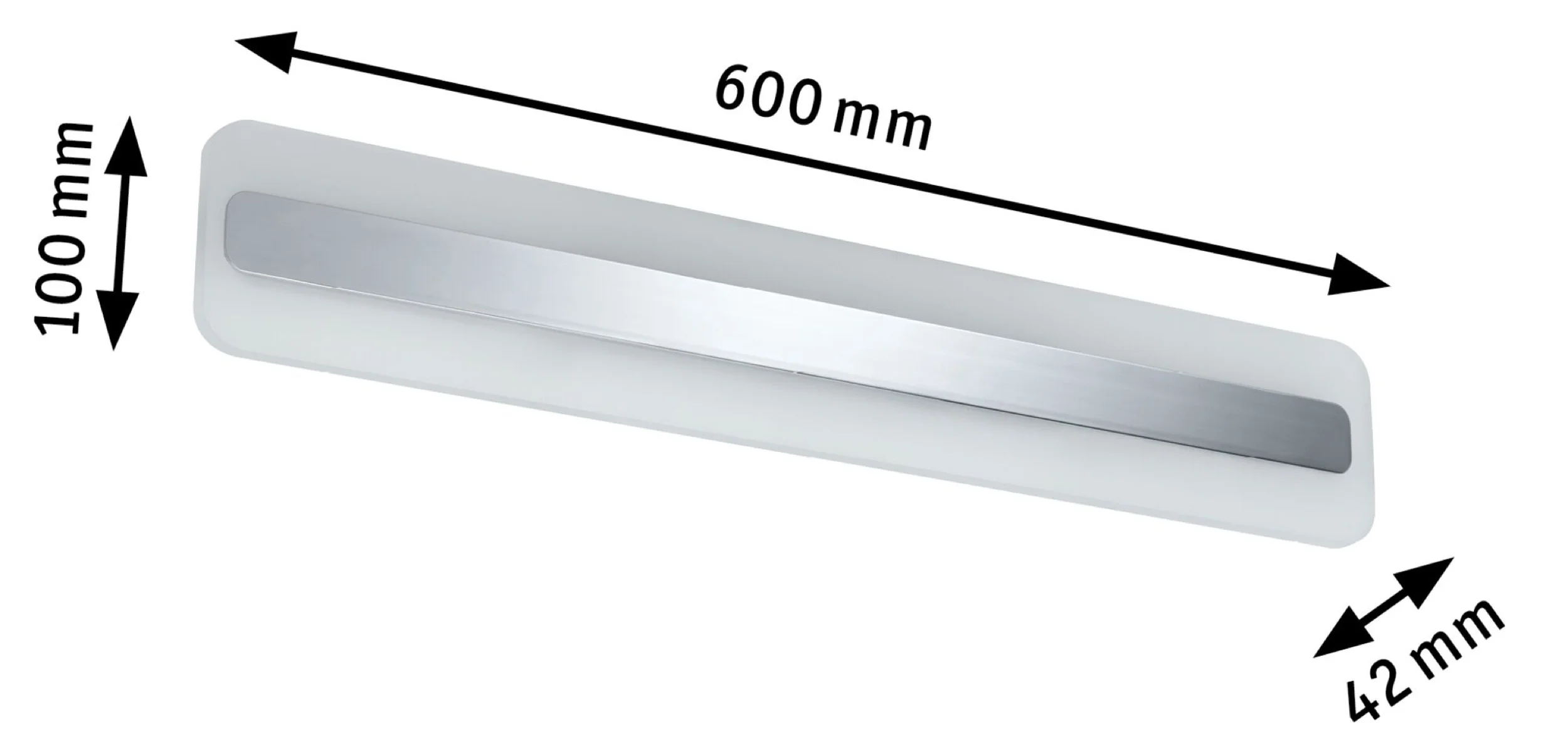 Kinkiet nad lustro Lukida LED chrom - Image 4