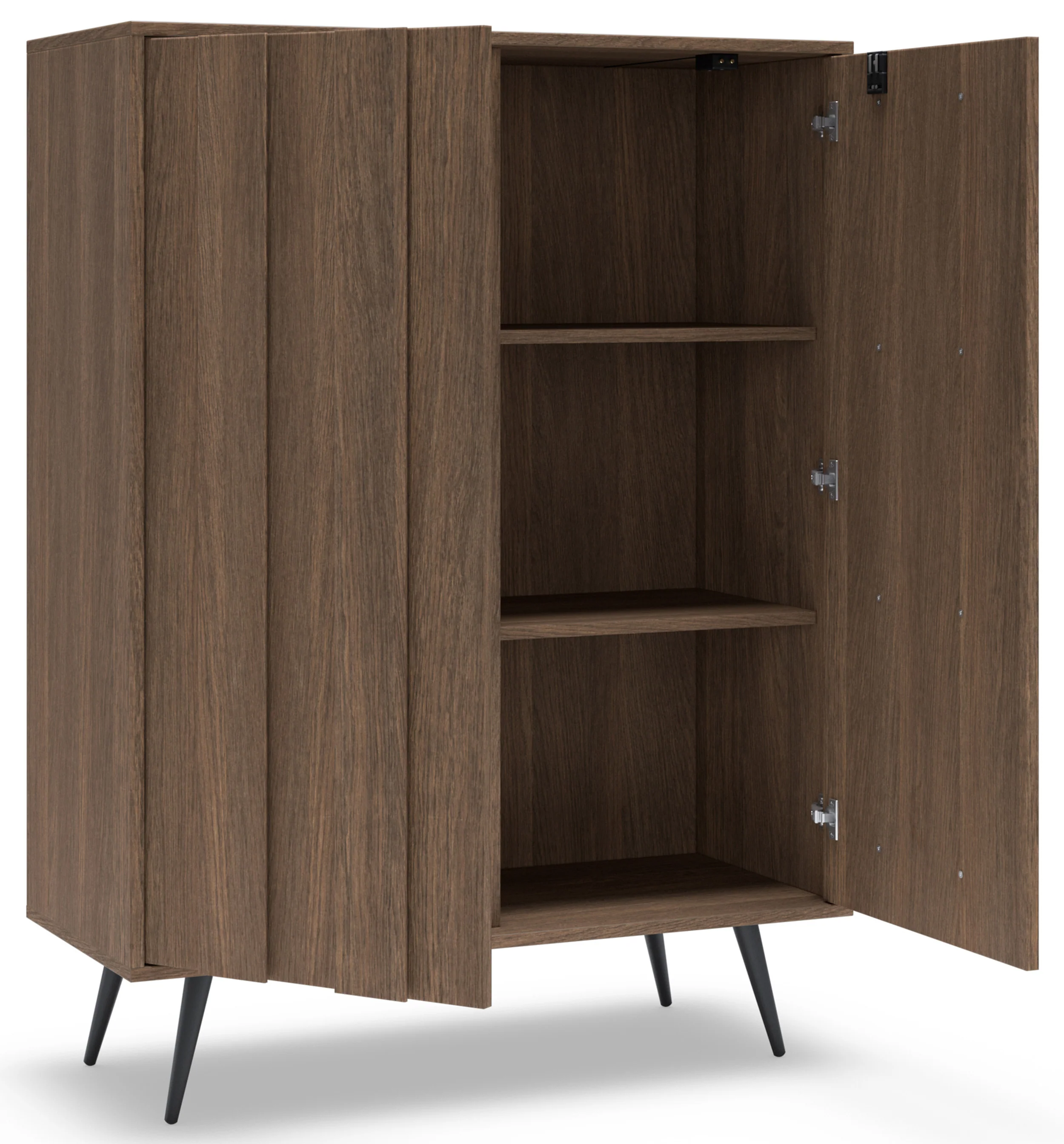 Komoda dwudrzwiowa Amaro z oświetleniem LED 94 cm dąb dunin - Image 3