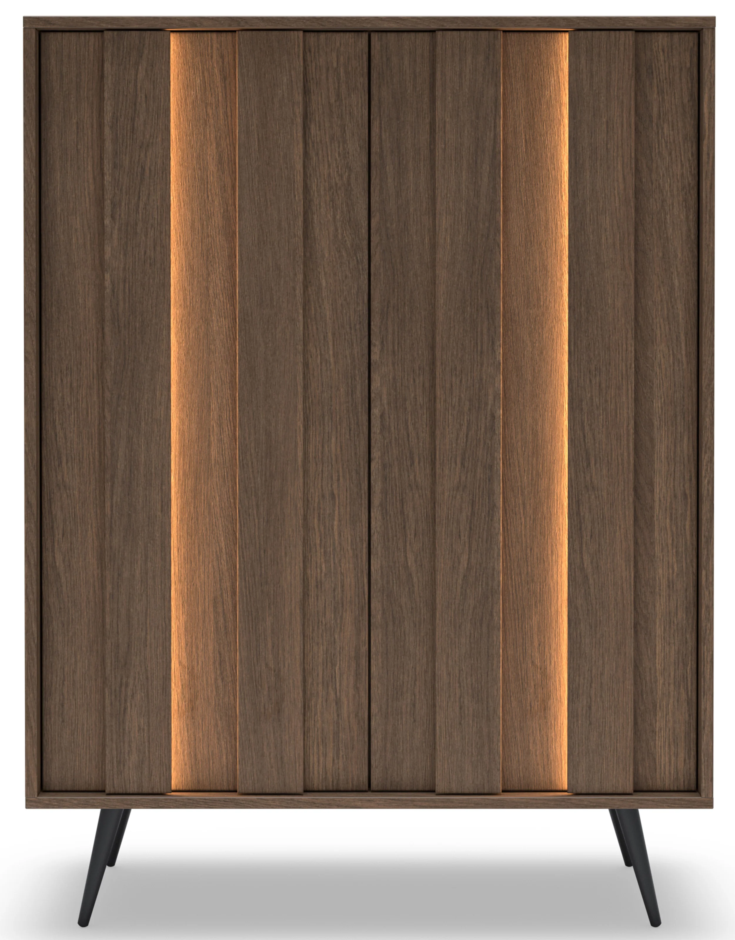 Komoda dwudrzwiowa Amaro z oświetleniem LED 94 cm dąb dunin - Image 5