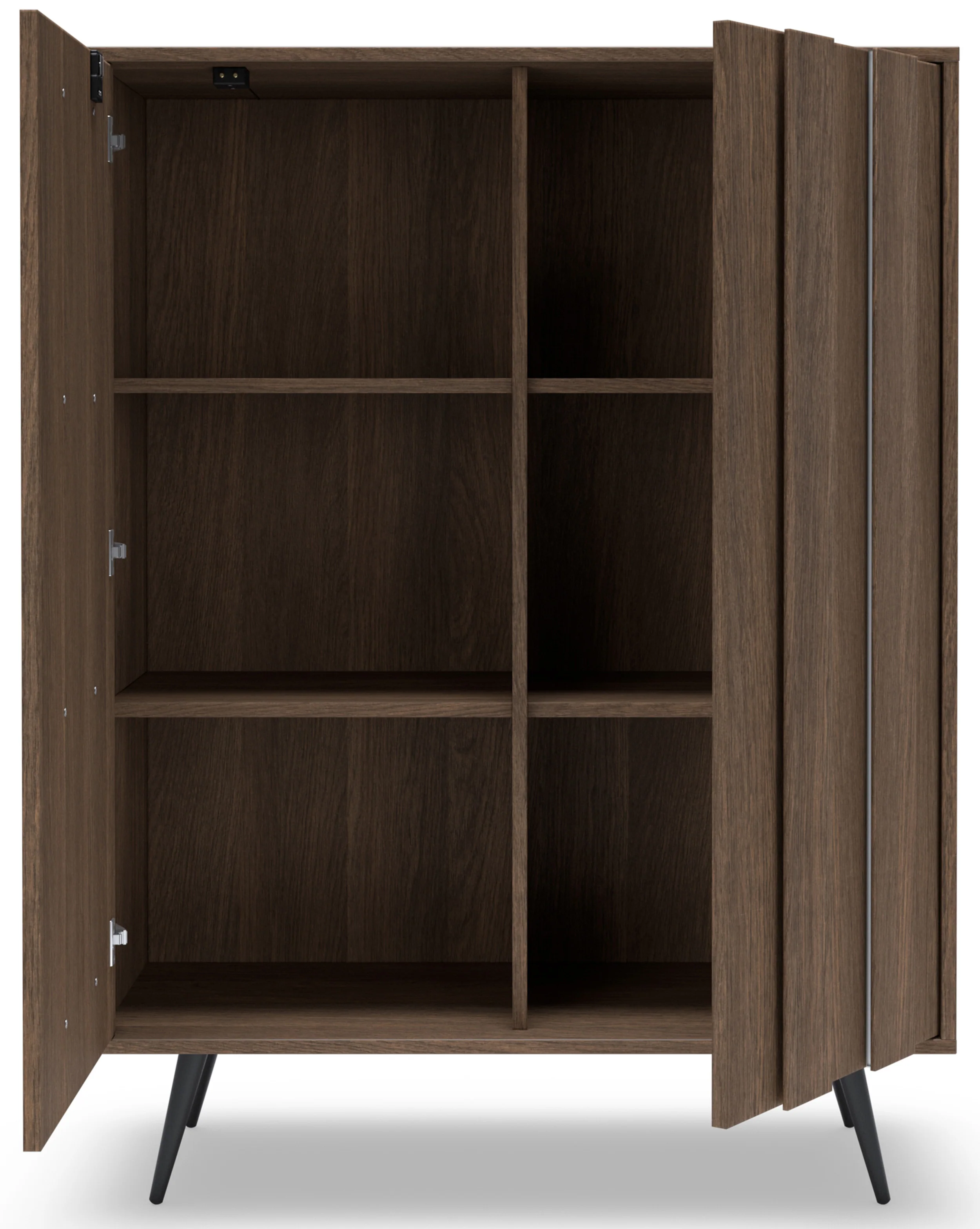 Komoda dwudrzwiowa Amaro z oświetleniem LED 94 cm dąb dunin - Image 7