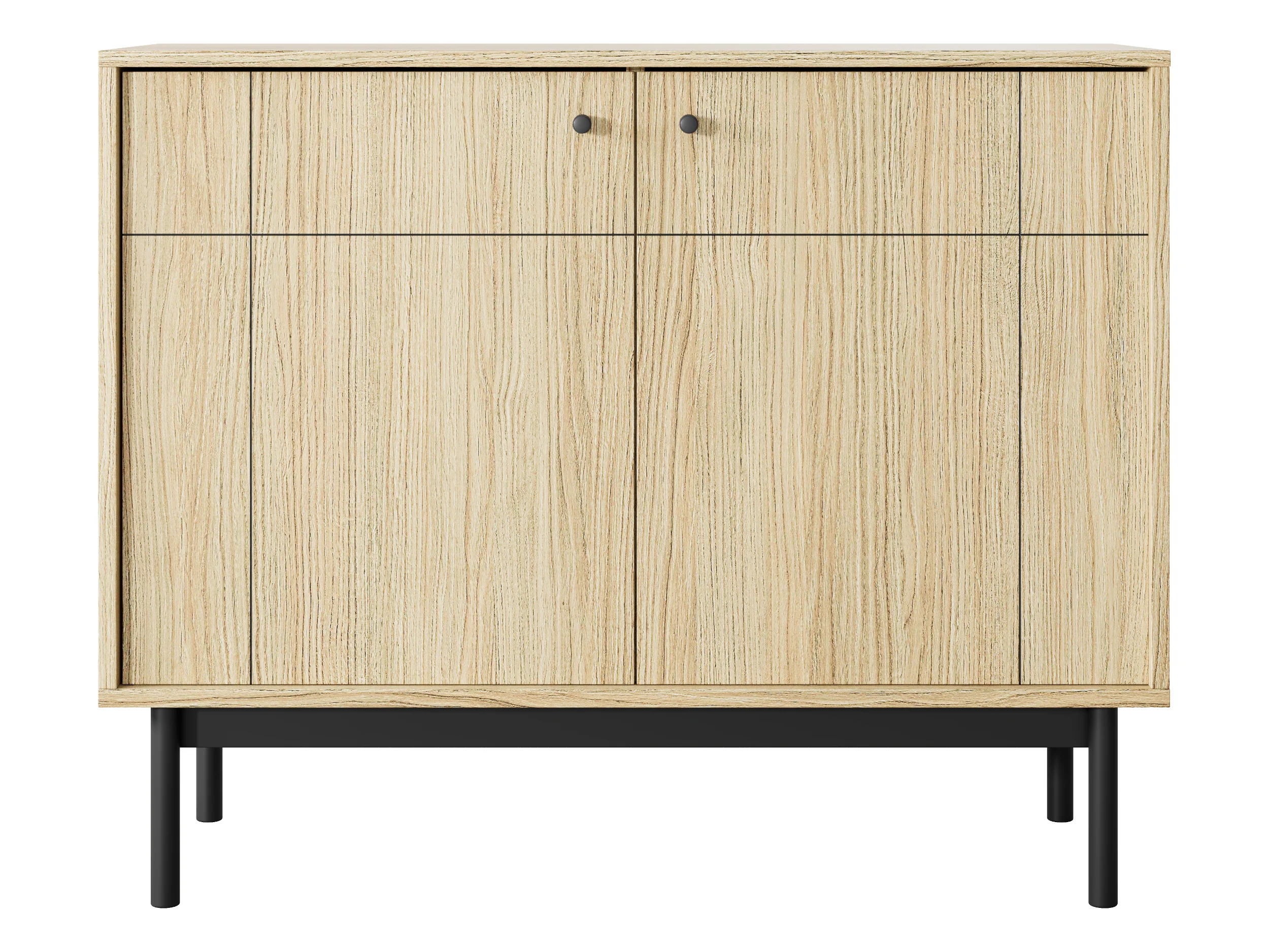 Komoda dwudrzwiowa Japandies 104 cm Dąb linea - Image 3