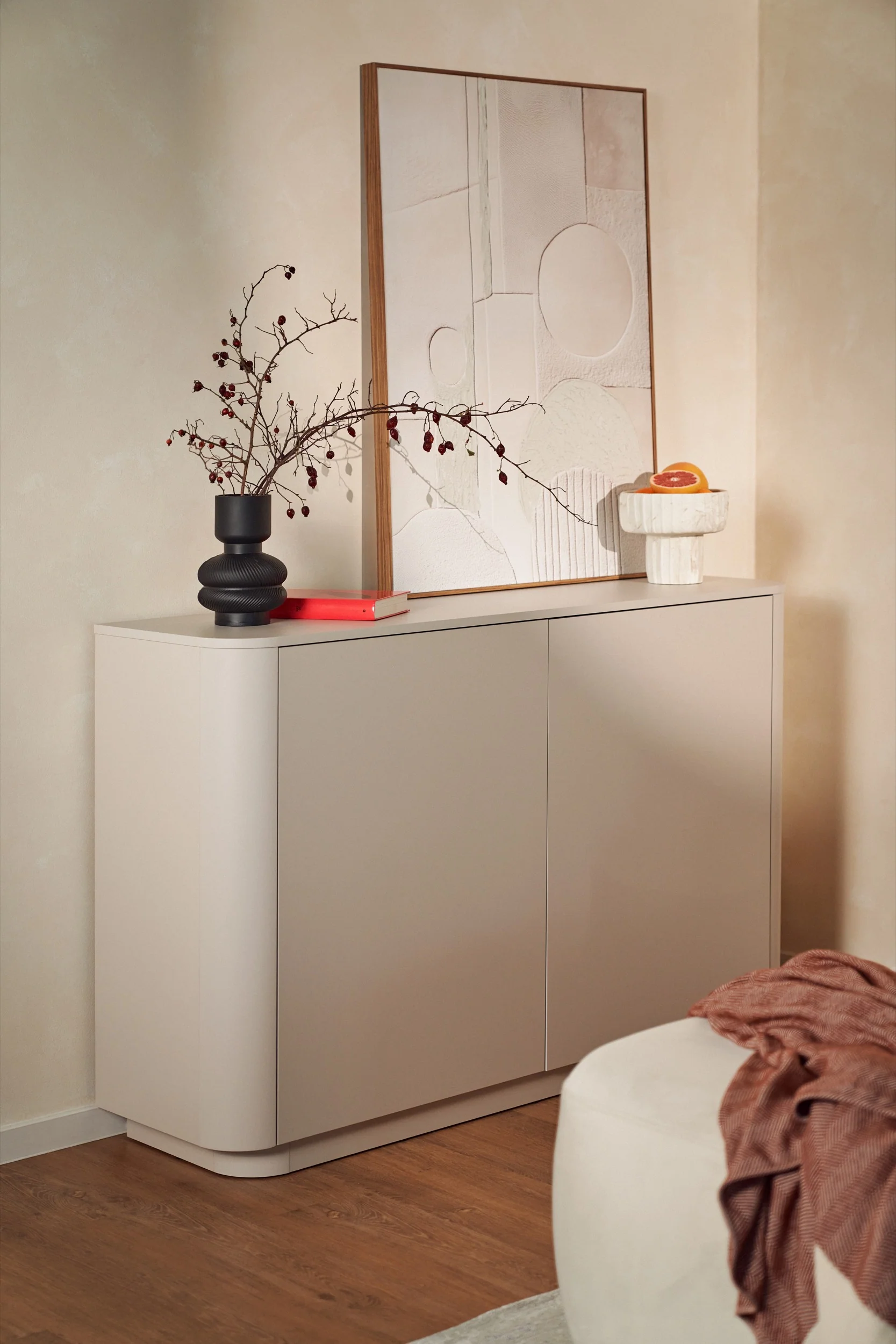 Komoda dwudrzwiowa Luvio 140 cm kaszmir - Image 4