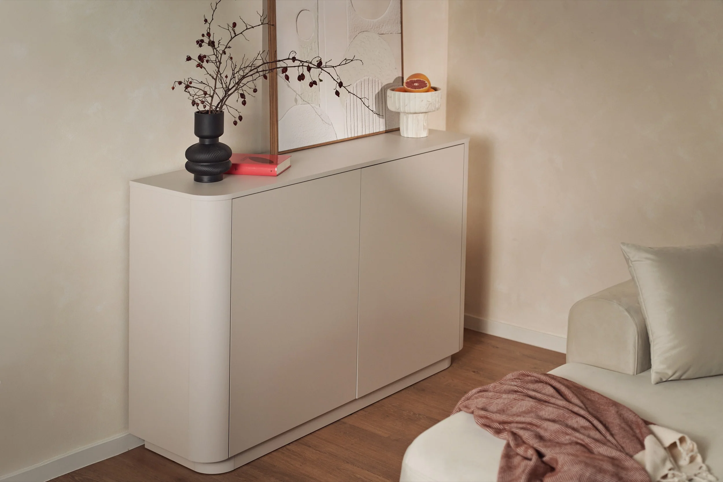 Komoda dwudrzwiowa Luvio 140 cm kaszmir - Image 6