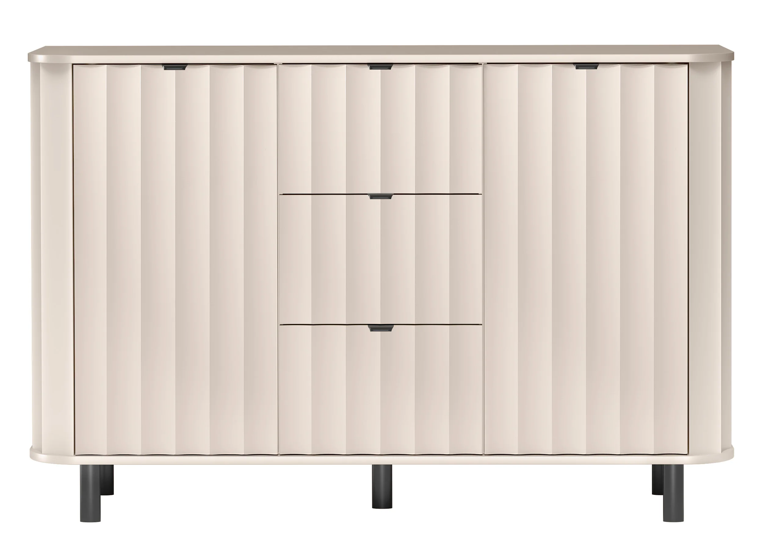 Komoda dwudrzwiowa Novado z trzema szufladami 137 cm kaszmir - Image 6