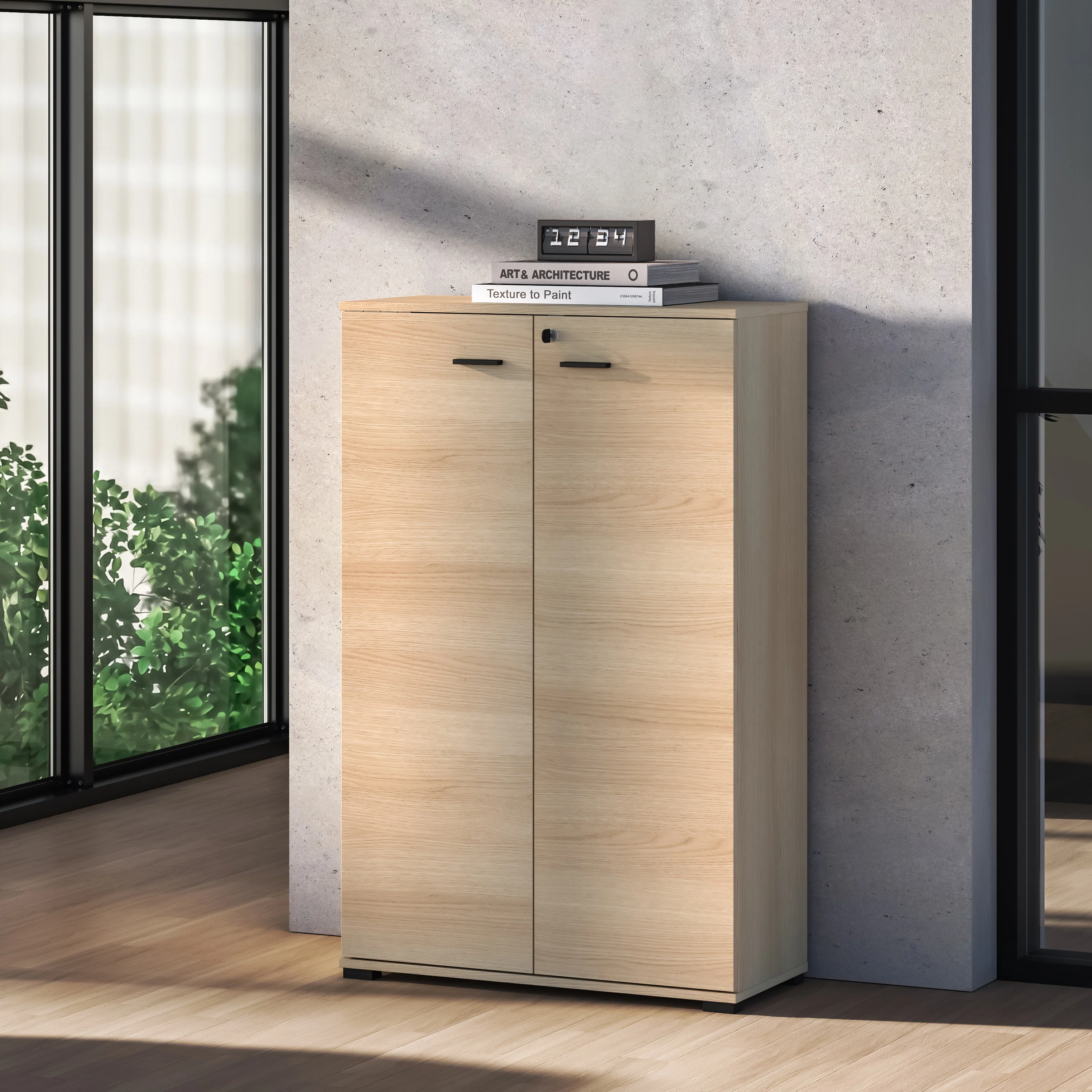 Komoda dwudrzwiowa Odelis 79 cm dąb lindberg - Image 2