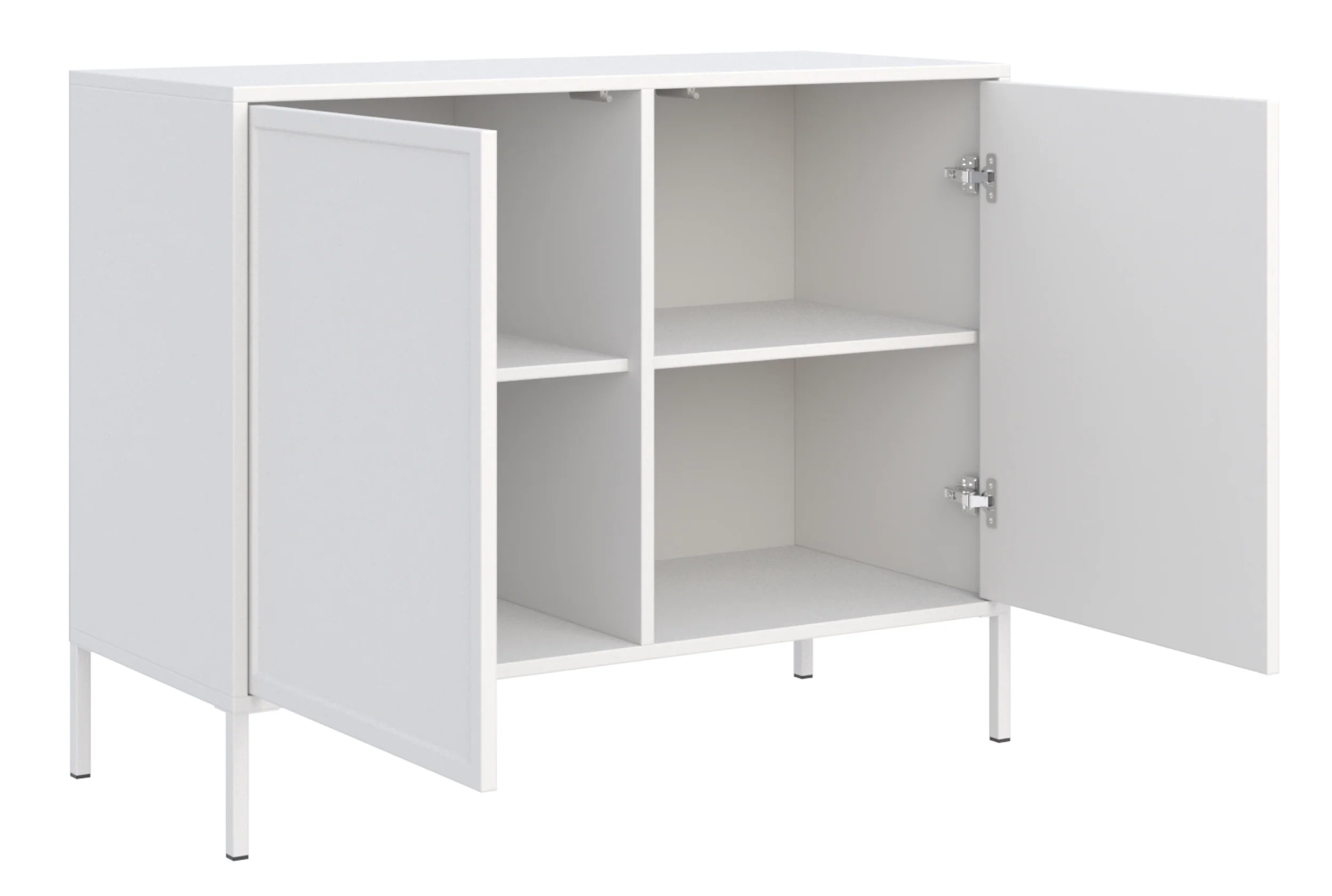 Komoda dwudrzwiowa Velveto 100 cm biały - Image 3