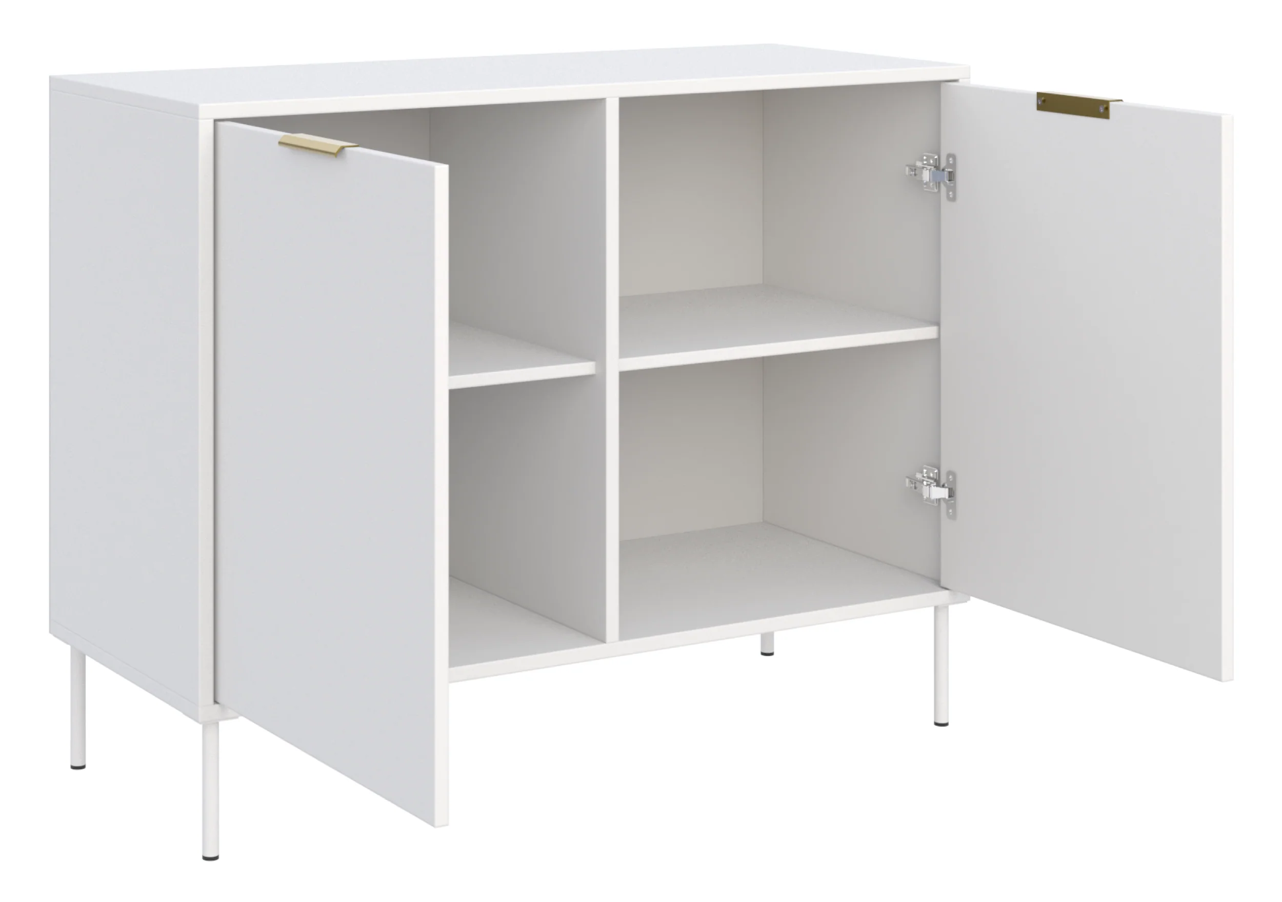 Komoda dwudrzwiowa Vena 100 cm biały - Image 3