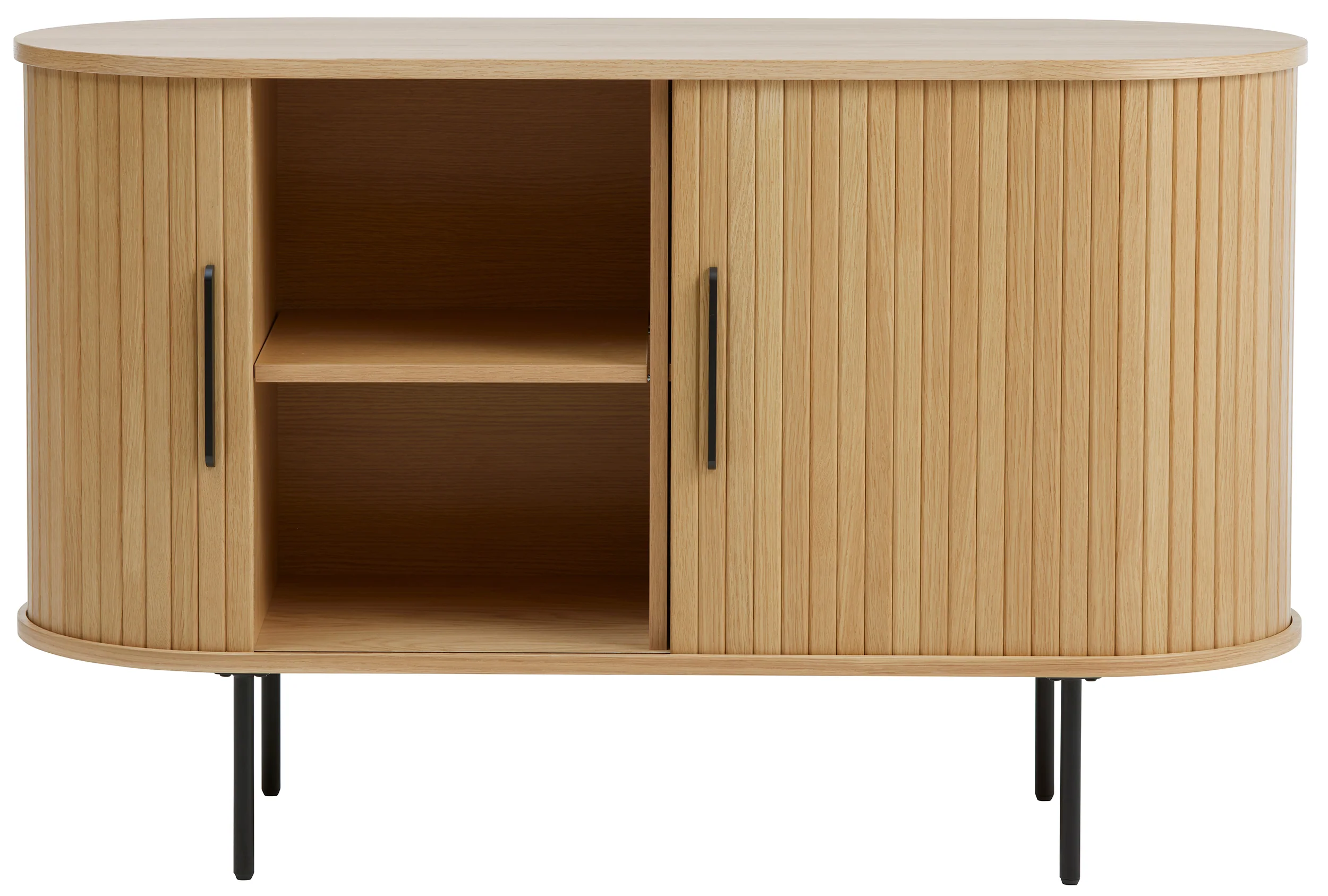 Komoda Gativel 120 cm lamele dąb naturalny - Image 4