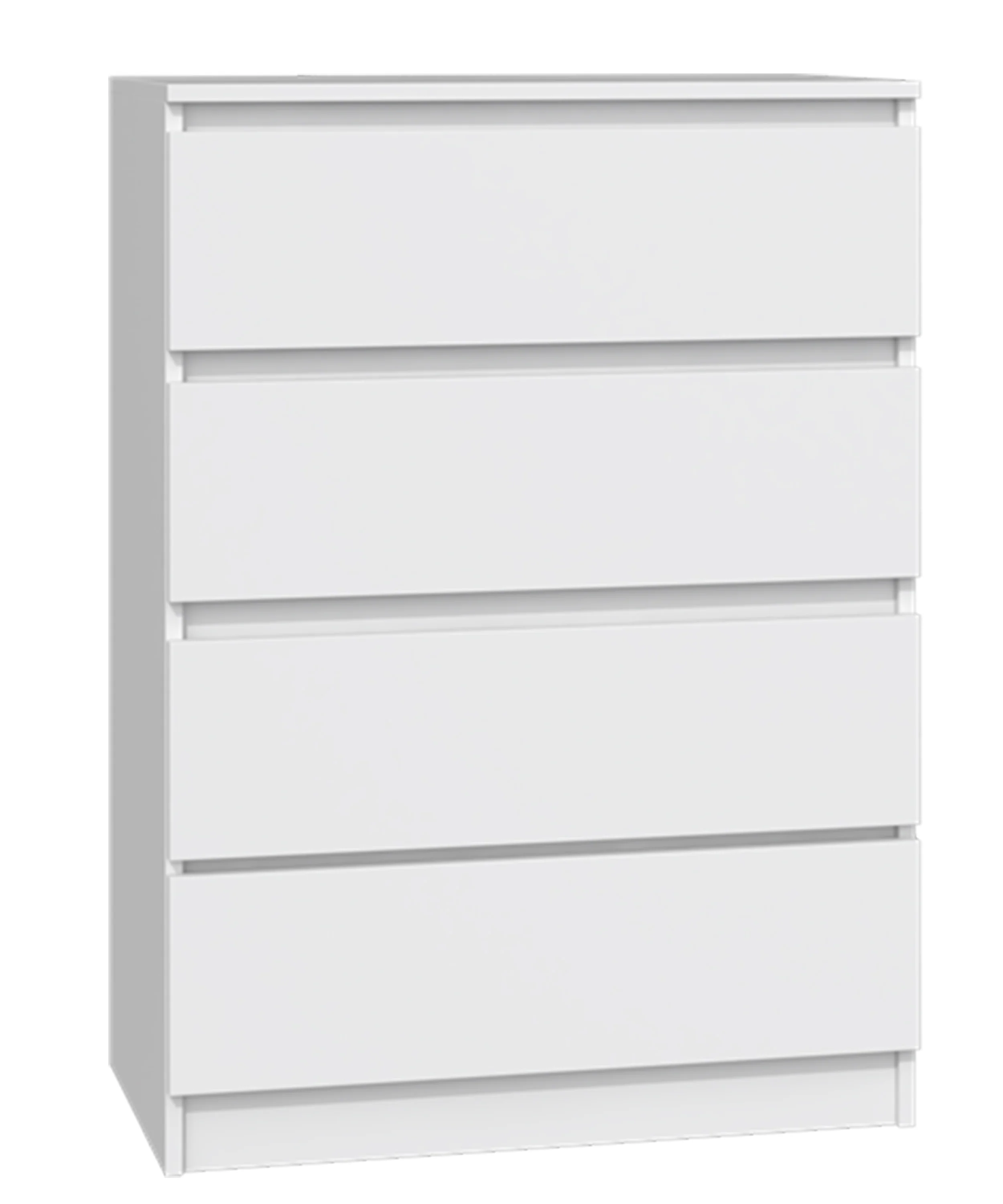 Komoda Malwa z czterema szufladami 70 cm biała