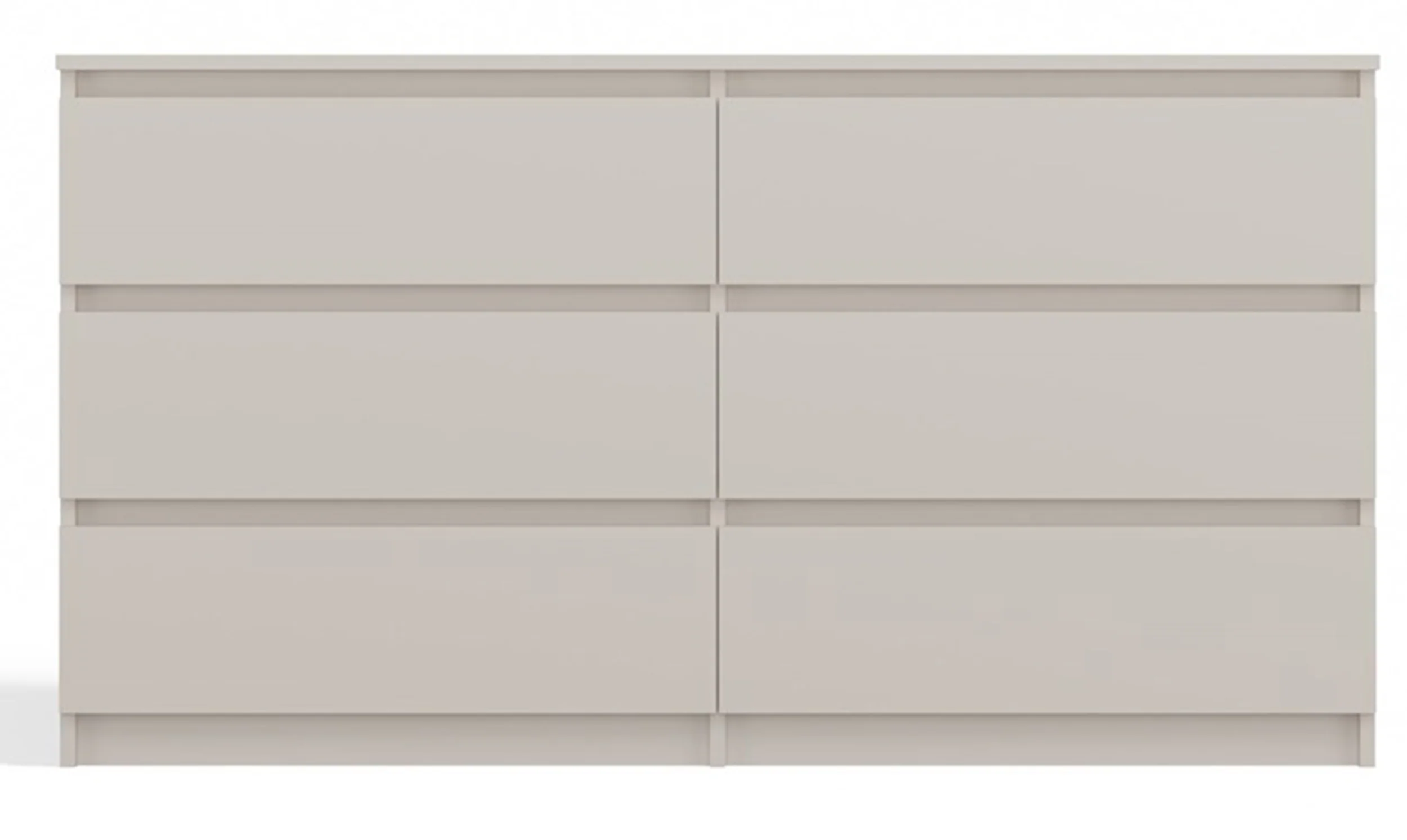 Komoda Malwa z sześcioma szufladami 138 cm kaszmir - Image 4