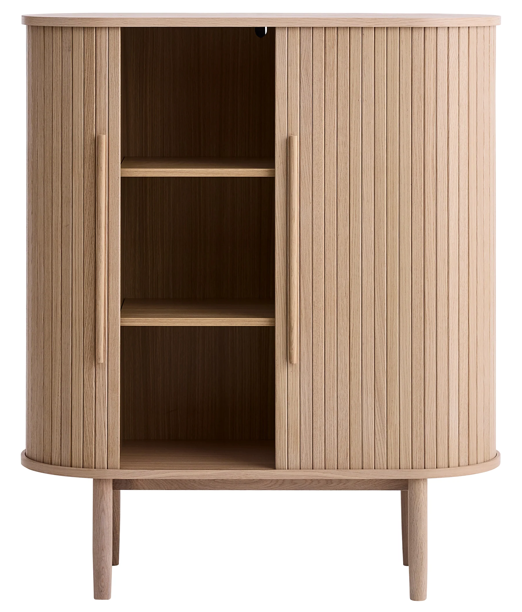 Komoda Meta 100 cm lamele dąb bielony - Image 4