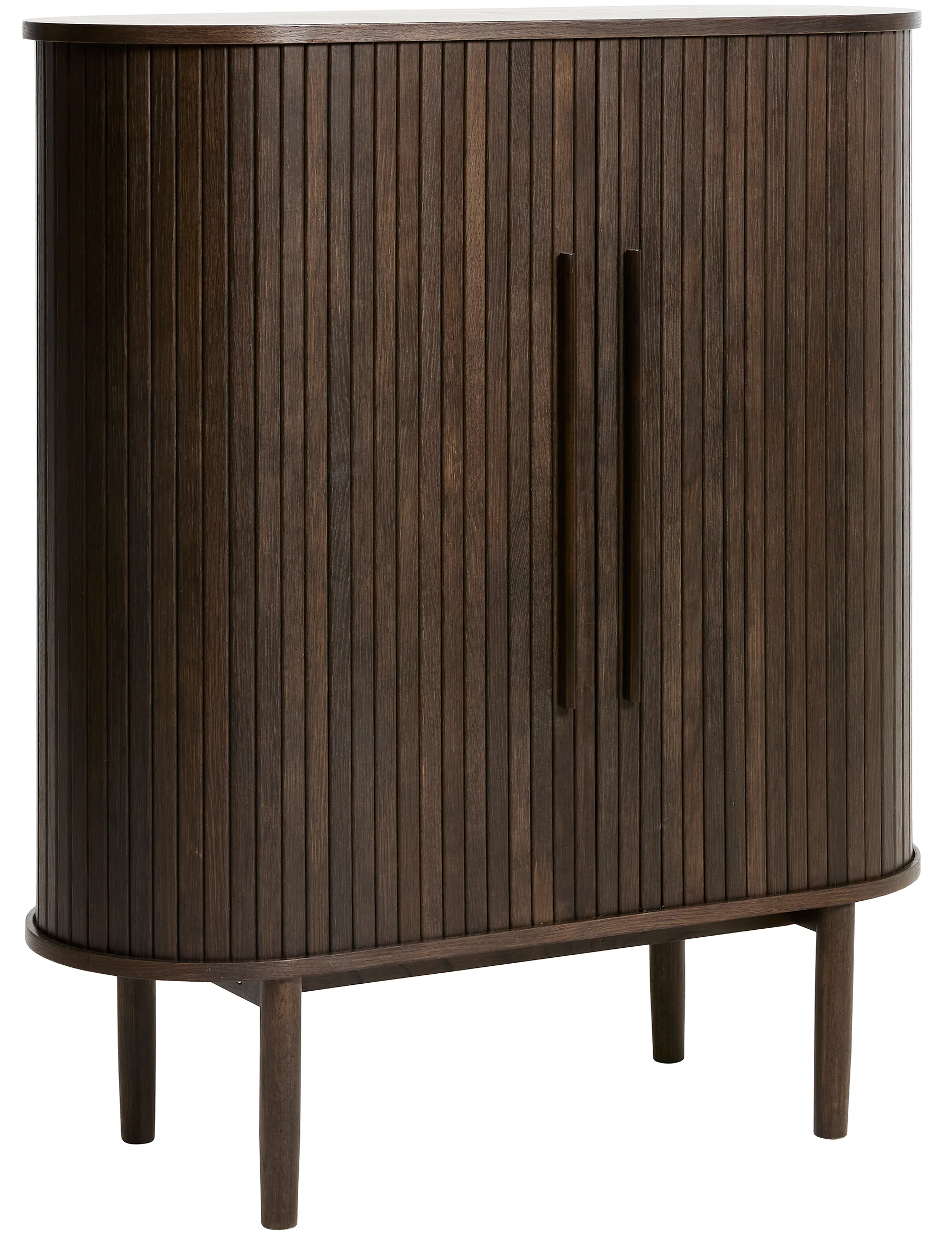 Komoda Meta 100 cm lamele dąb ciemny