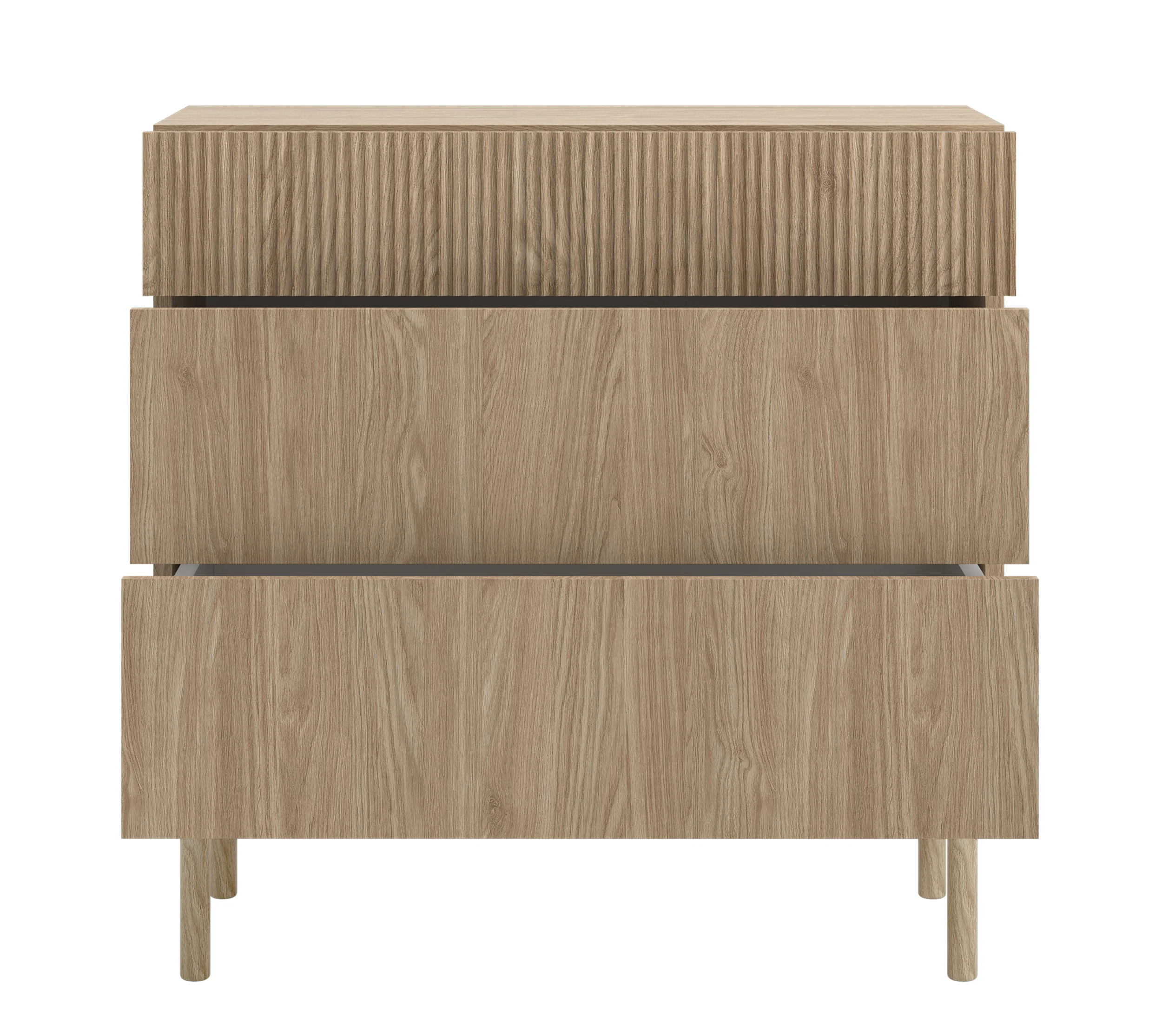 Komoda Nolie z trzema szufladami 90 cm Dąb Olejowany - Image 6