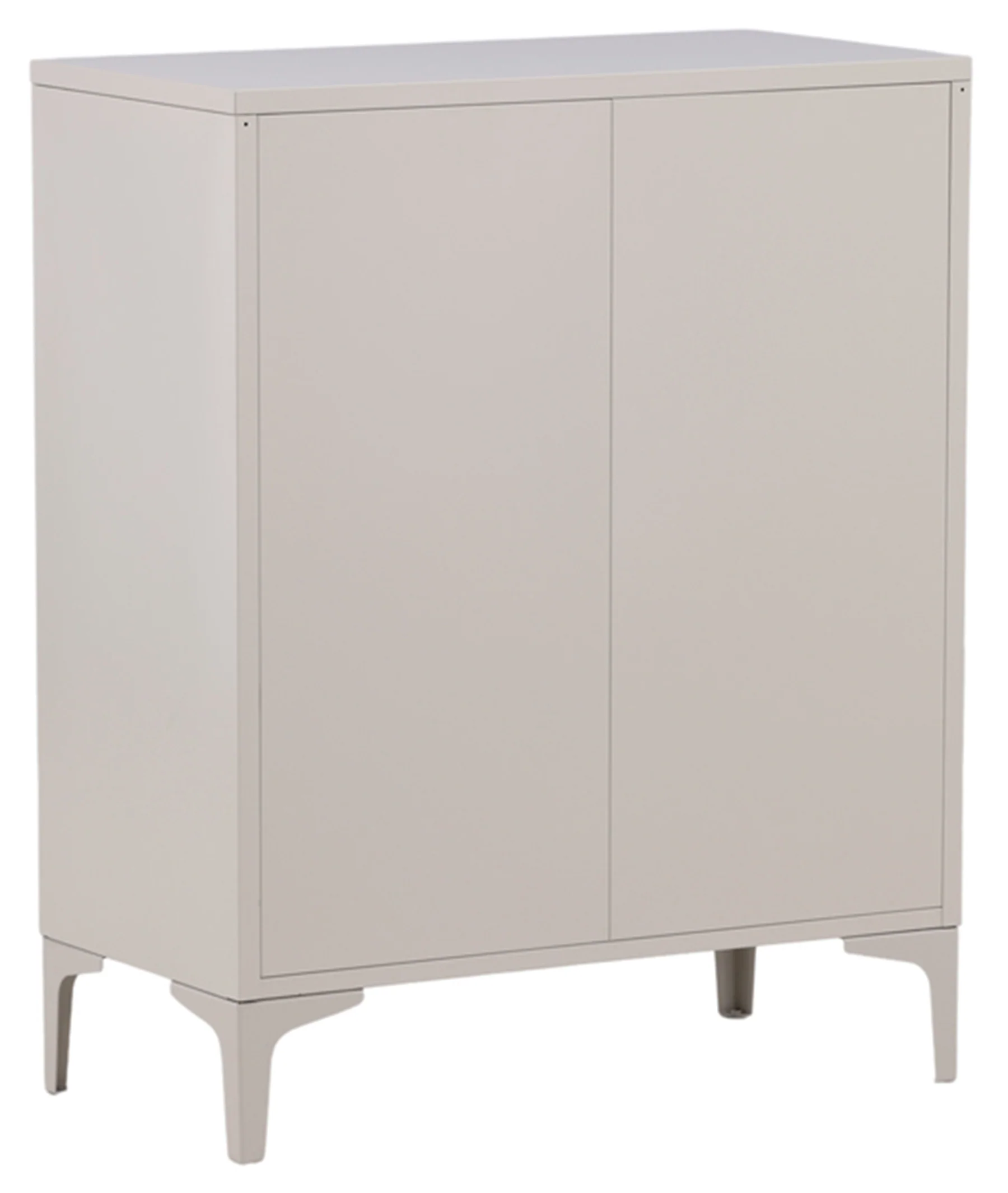 Komoda Piring z czterema szufladami 78 cm beżowa metalowa - Image 7