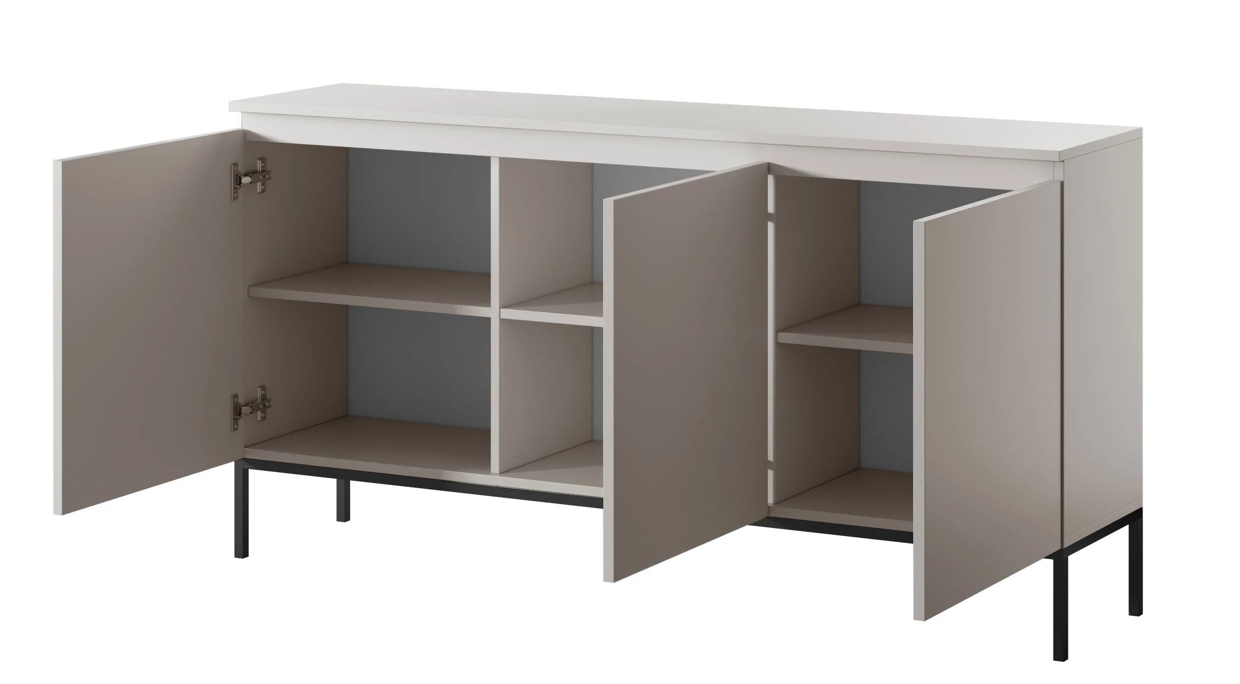 Komoda trzydrzwiowa Bemmi 150 cm kaszmir - Image 3