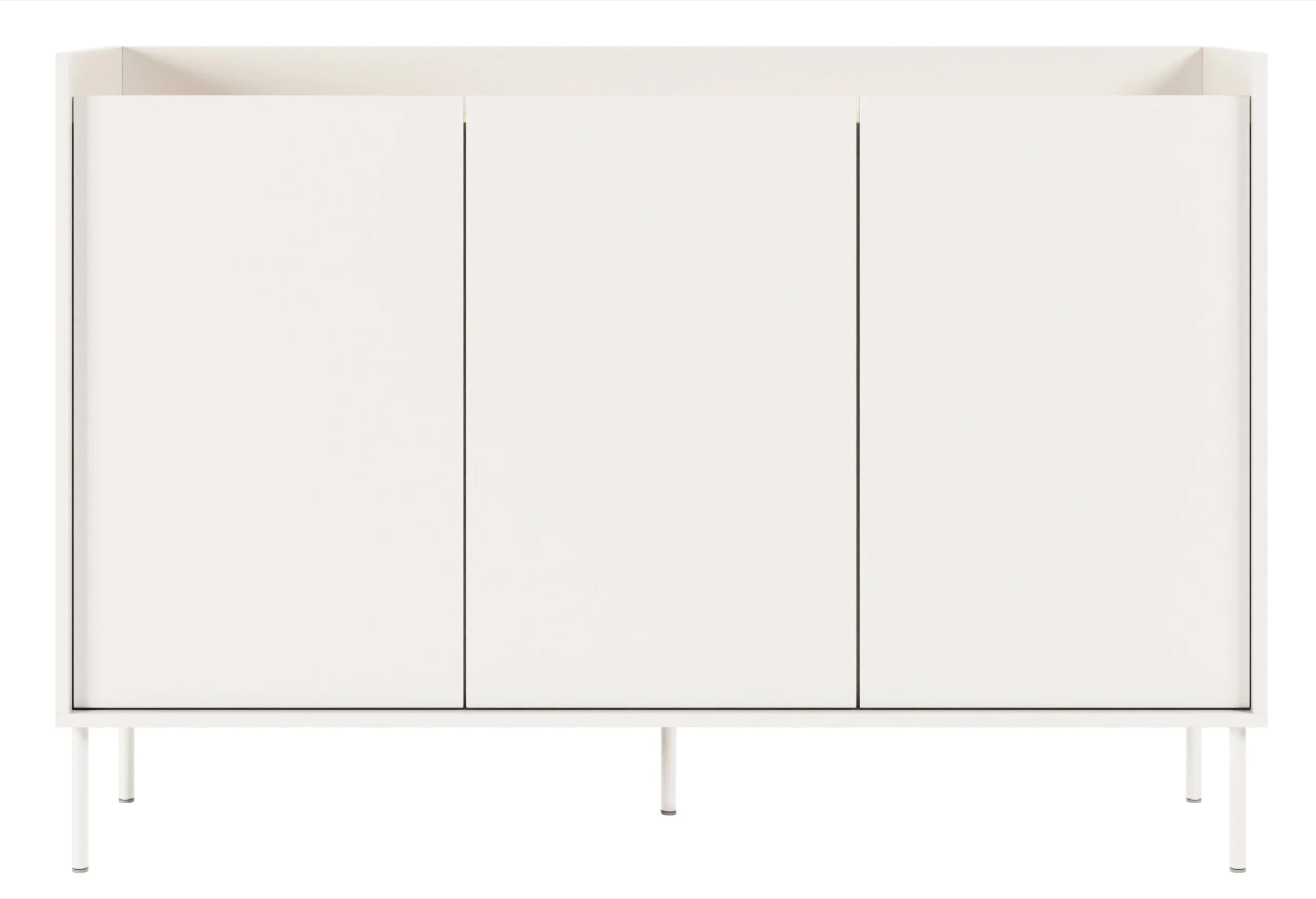 Komoda trzydrzwiowa Tovi 140 cm biała/dąb lindberg - Image 7