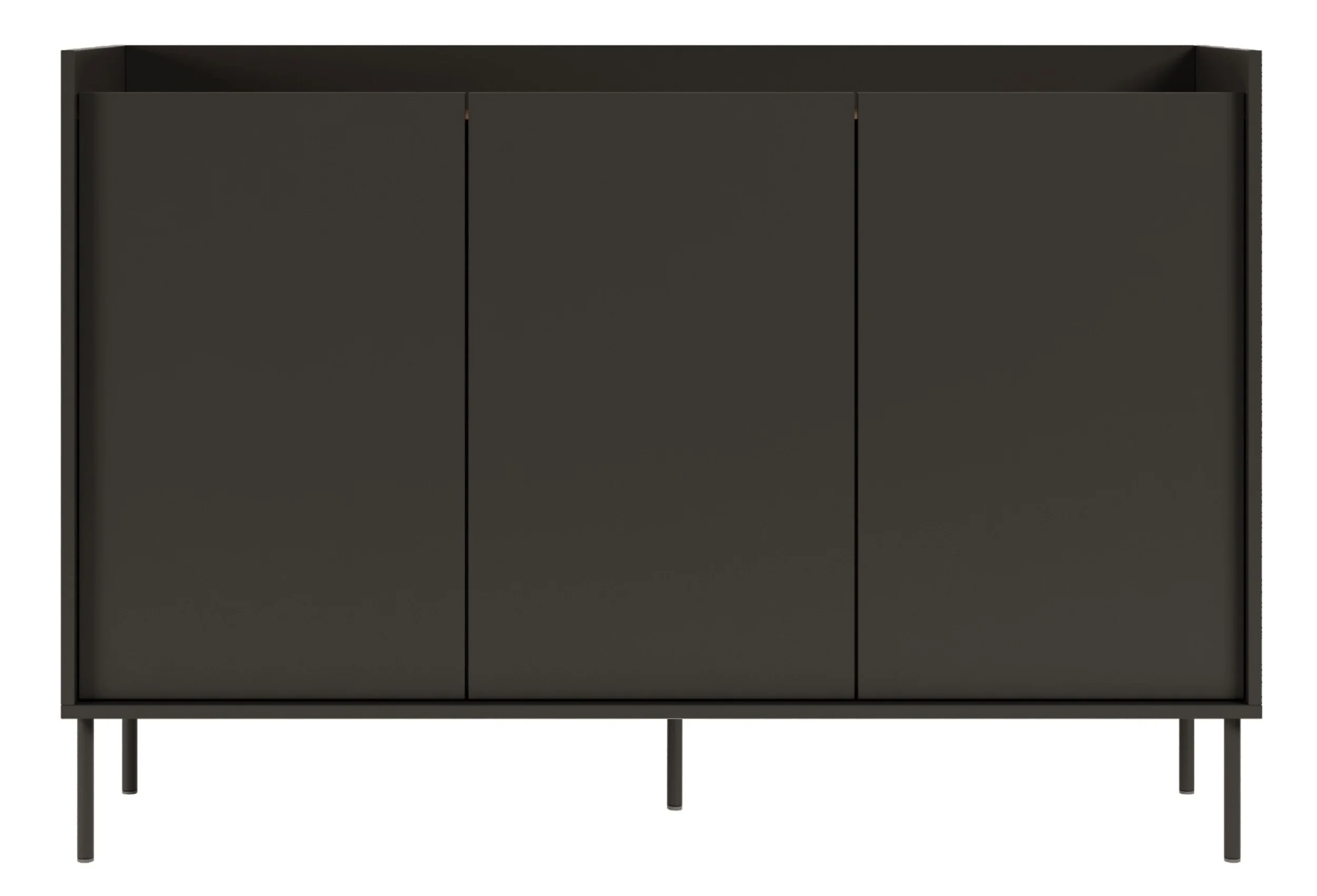 Komoda trzydrzwiowa Tovi 140 cm czarny/orzech wisconsin - Image 11