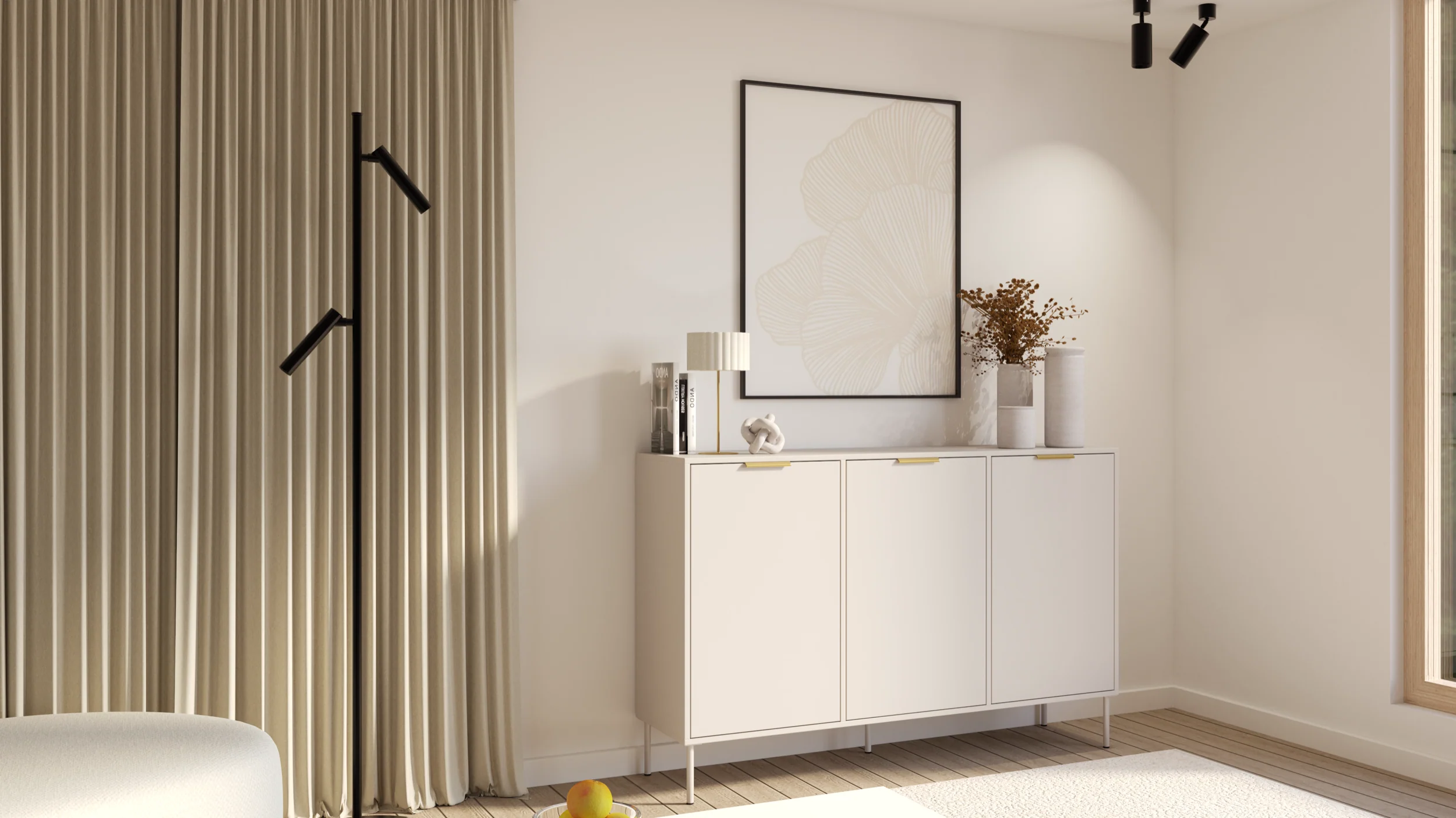 Komoda trzydrzwiowa Vena 150 cm kaszmir - Image 4