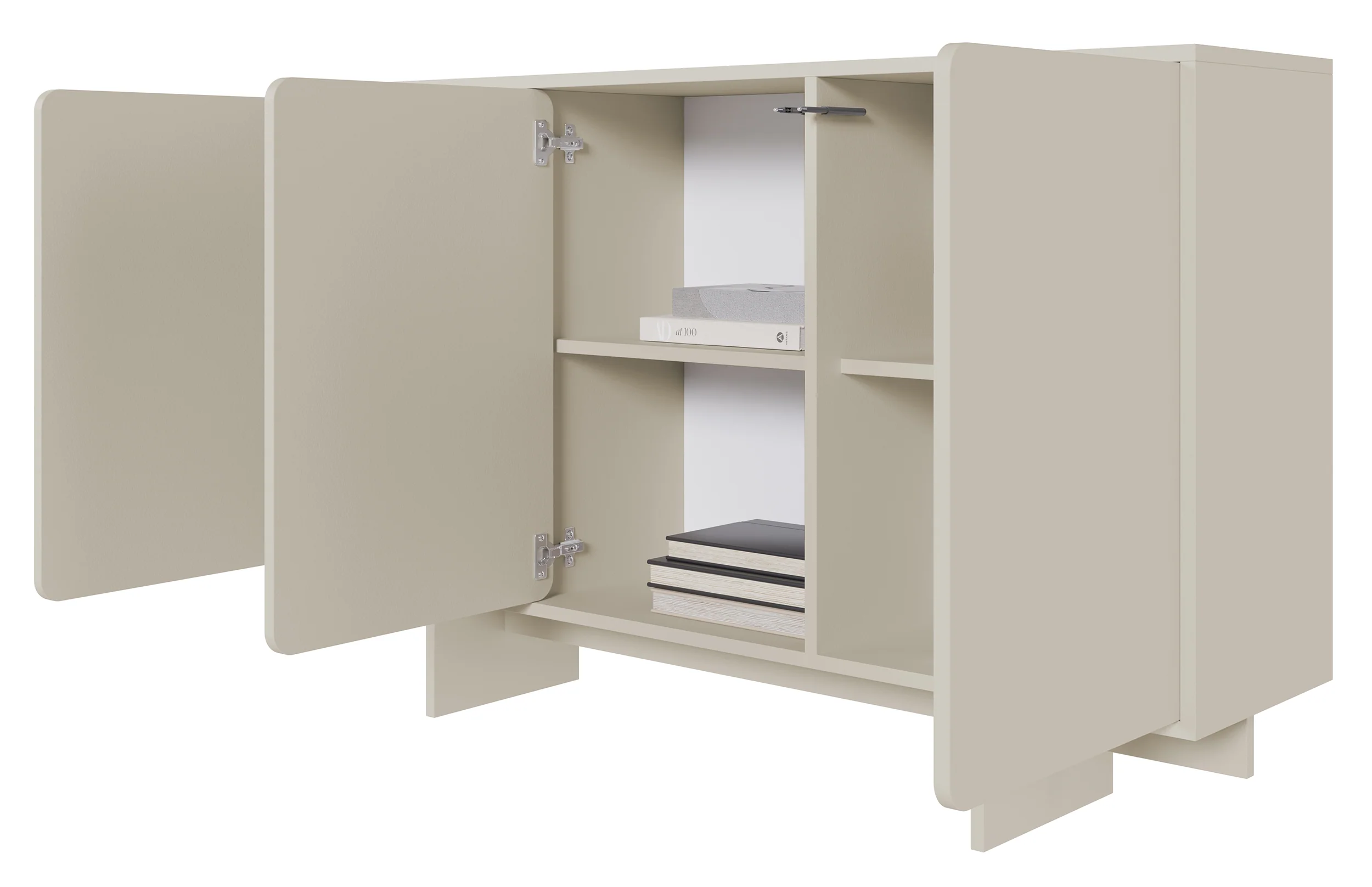 Komoda trzydrzwiowa Wuwu 150 cm szarobeżowa - Image 11
