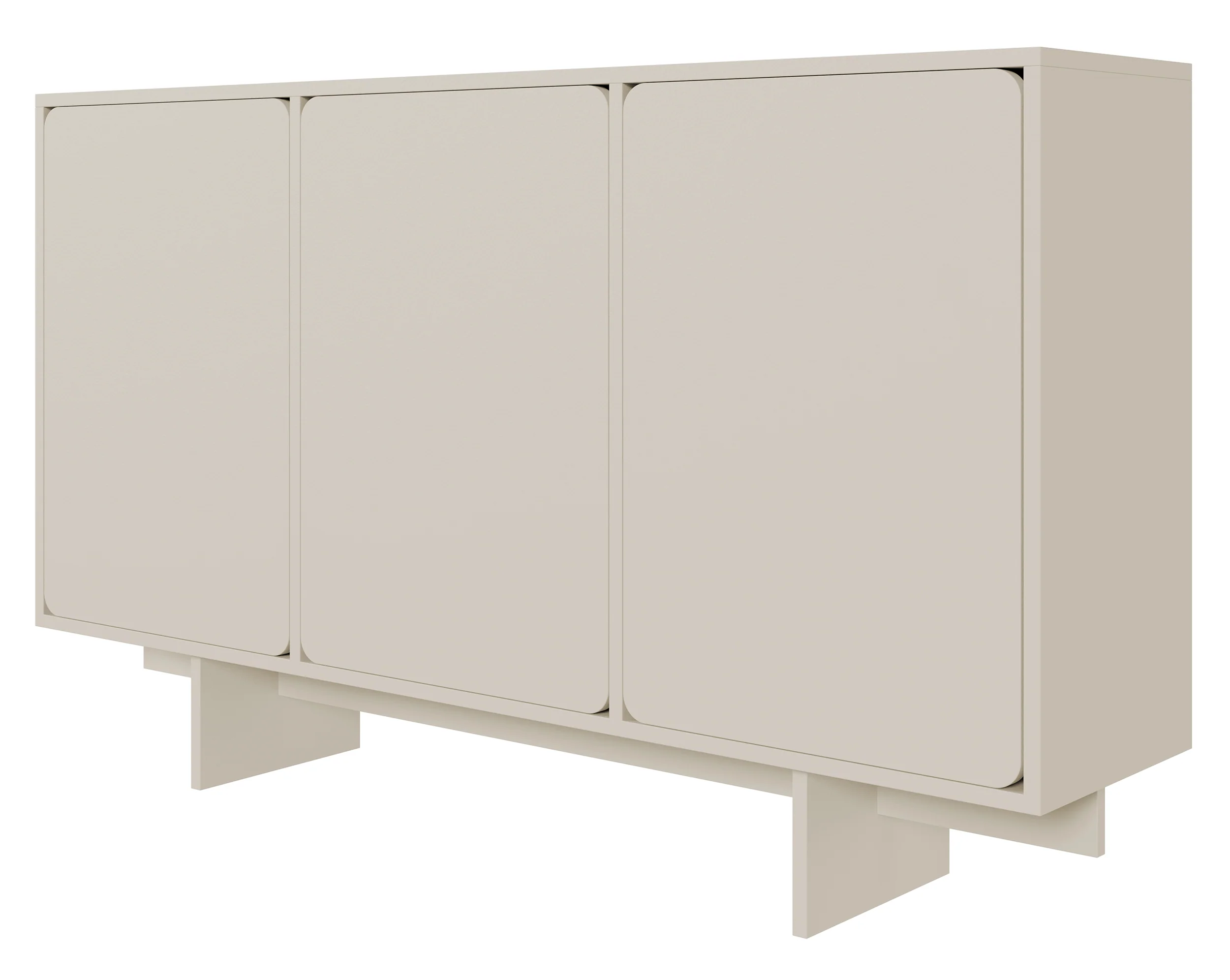 Komoda trzydrzwiowa Wuwu 150 cm szarobeżowa - Image 5