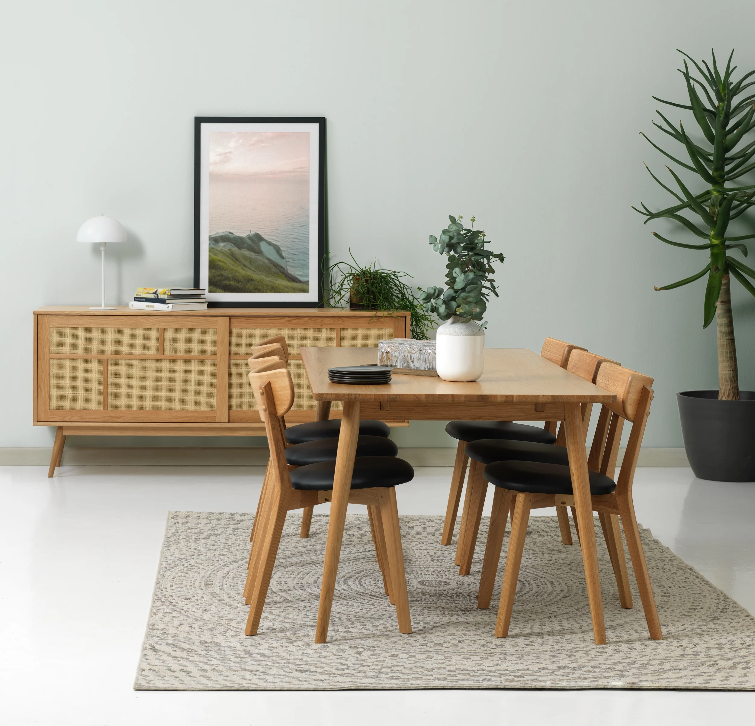 Komoda Visimmy 180 cm dąb/plecionka - Image 6