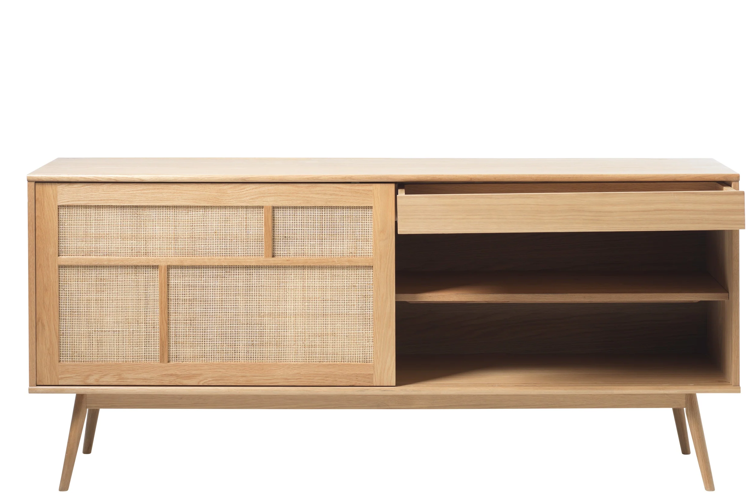 Komoda Visimmy 180 cm dąb/plecionka - Image 8