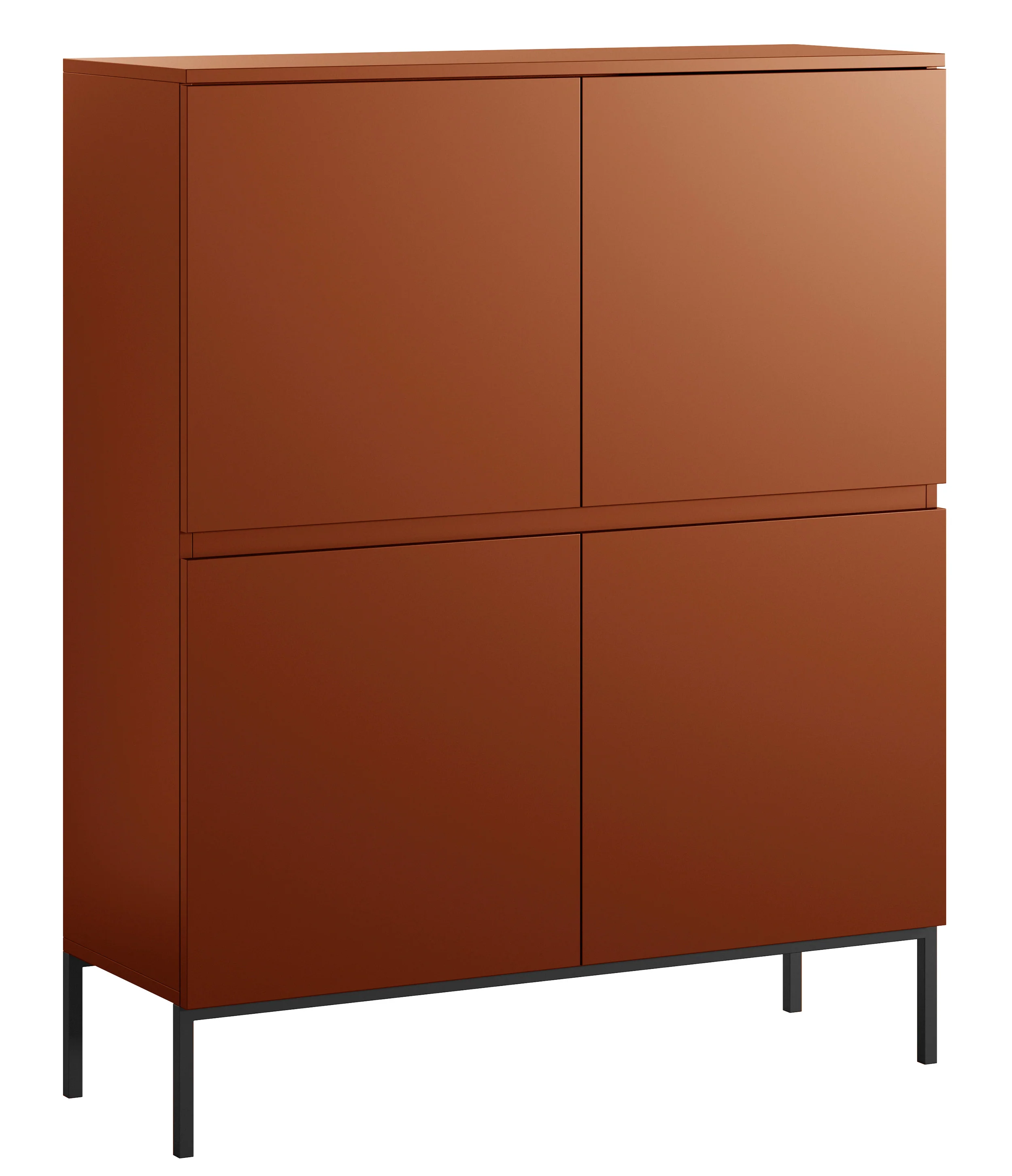 Komoda wysoka Bemmi 100 cm Ceglasty