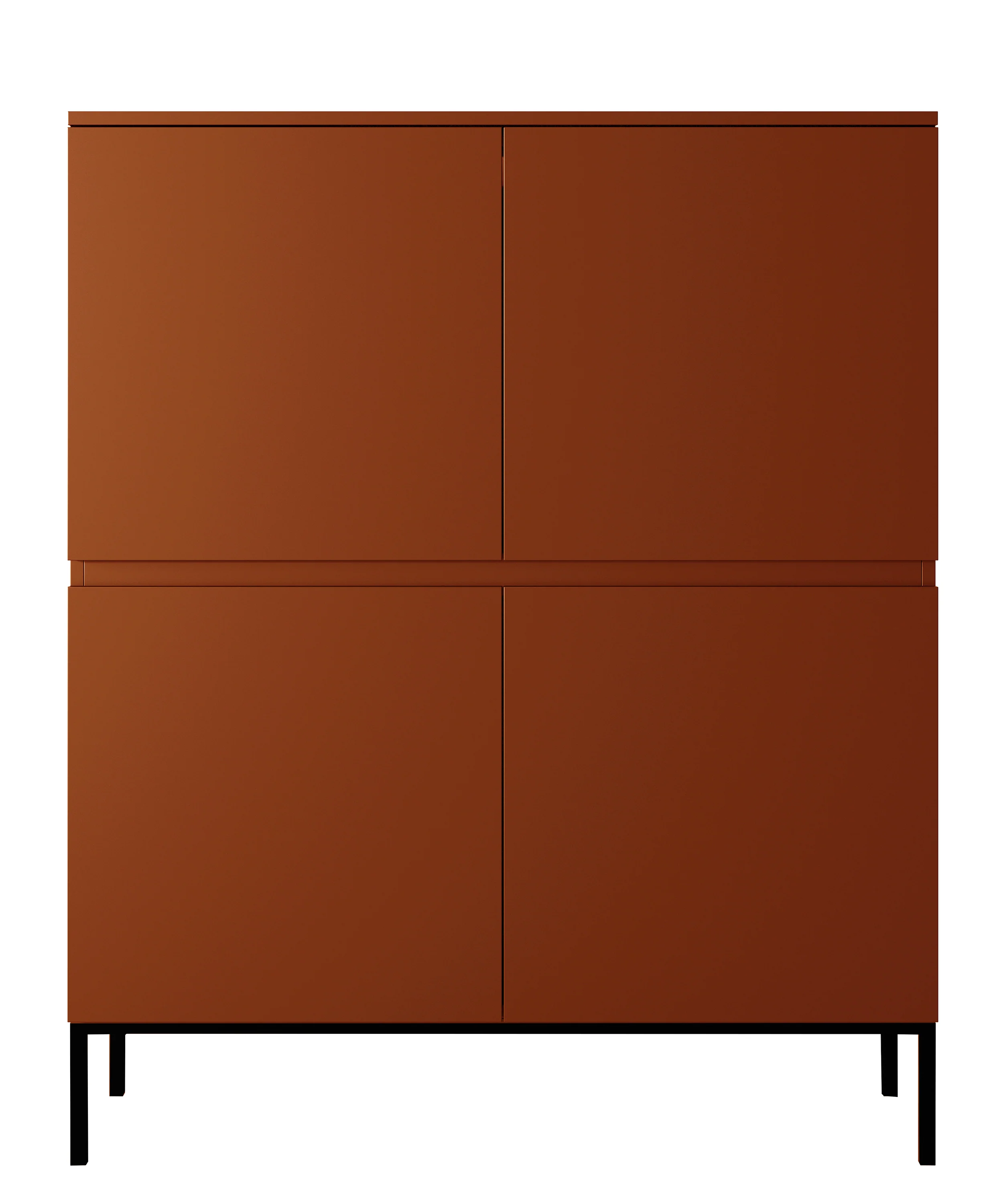 Komoda wysoka Bemmi 100 cm Ceglasty - Image 5