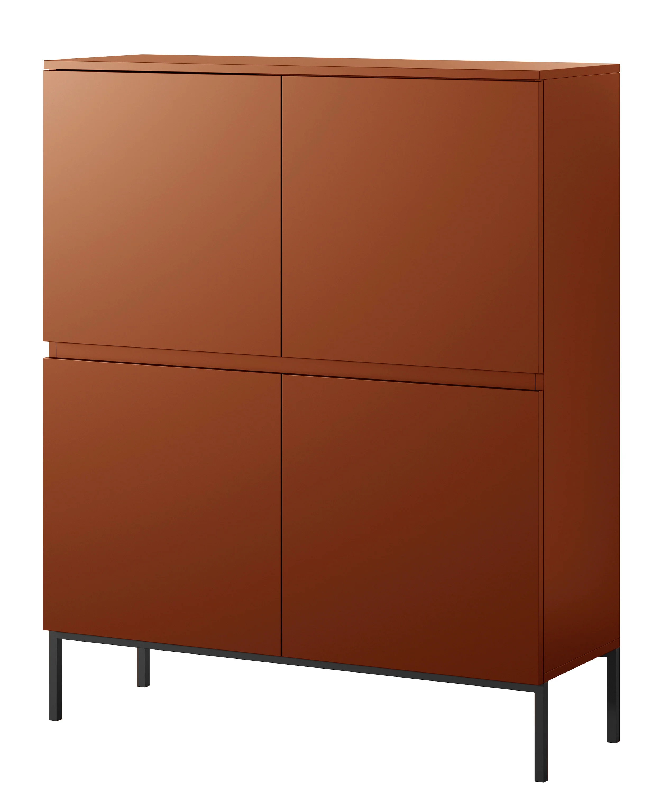 Komoda wysoka Bemmi 100 cm Ceglasty - Image 6