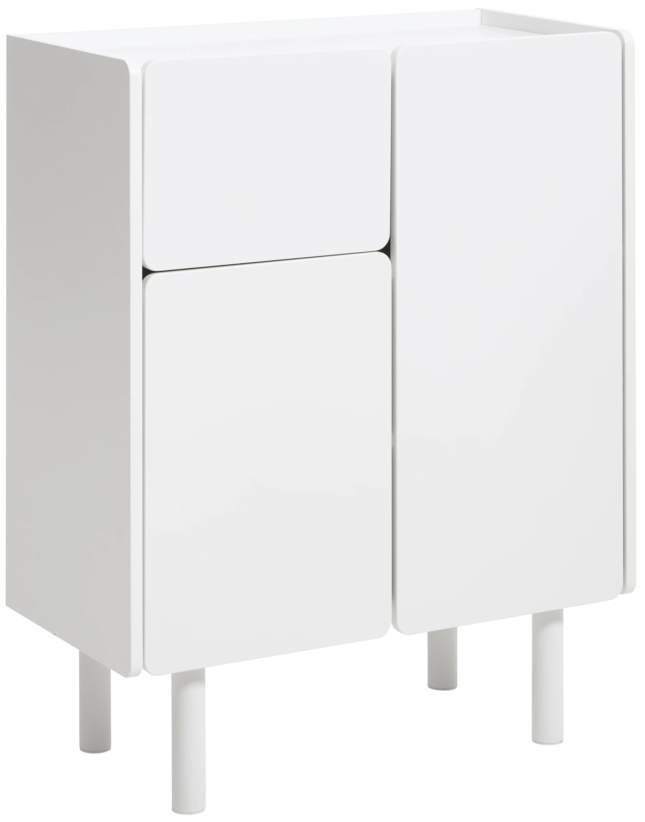 Komoda wysoka Cavella 100 cm biała
