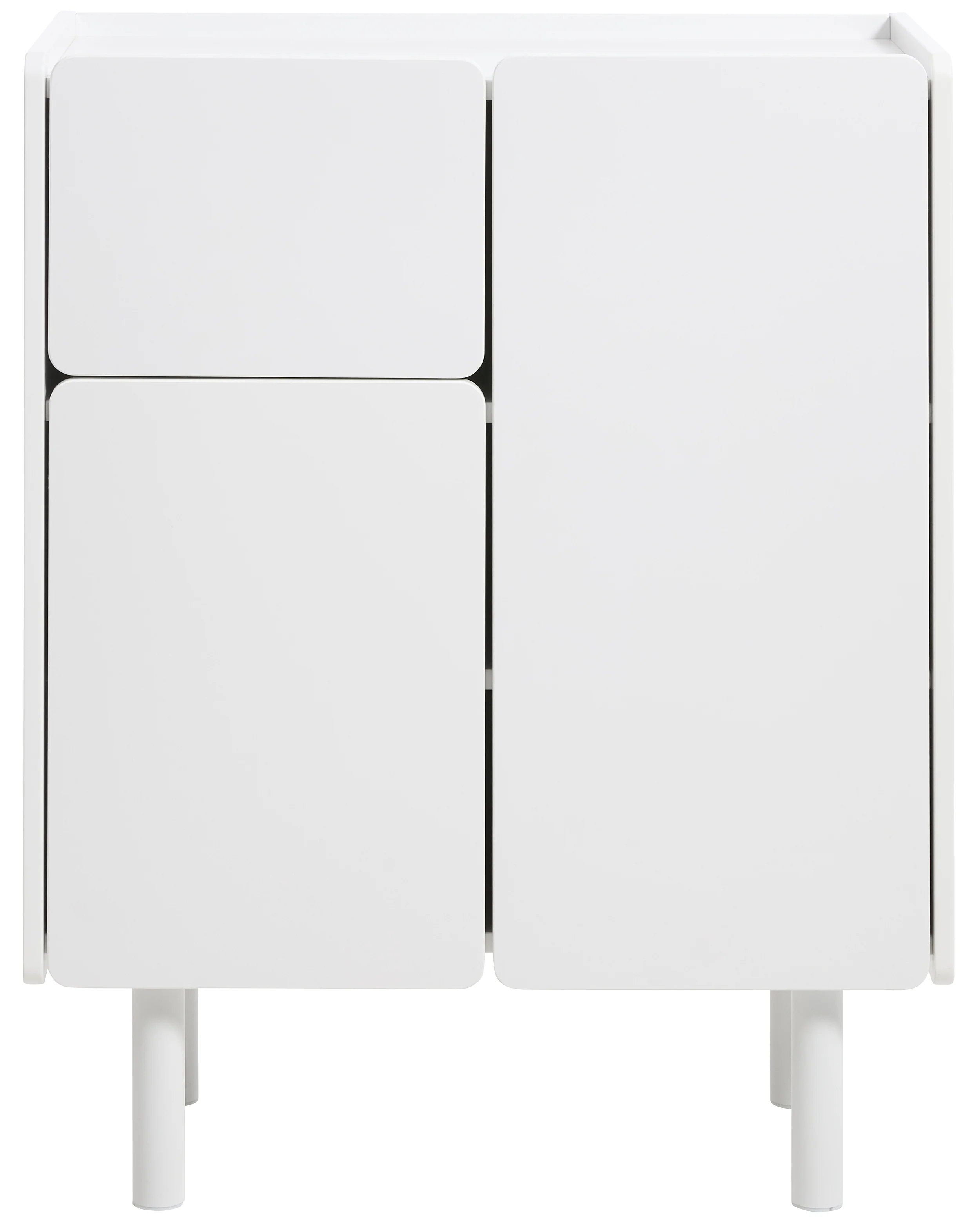 Komoda wysoka Cavella 100 cm biała - Image 3