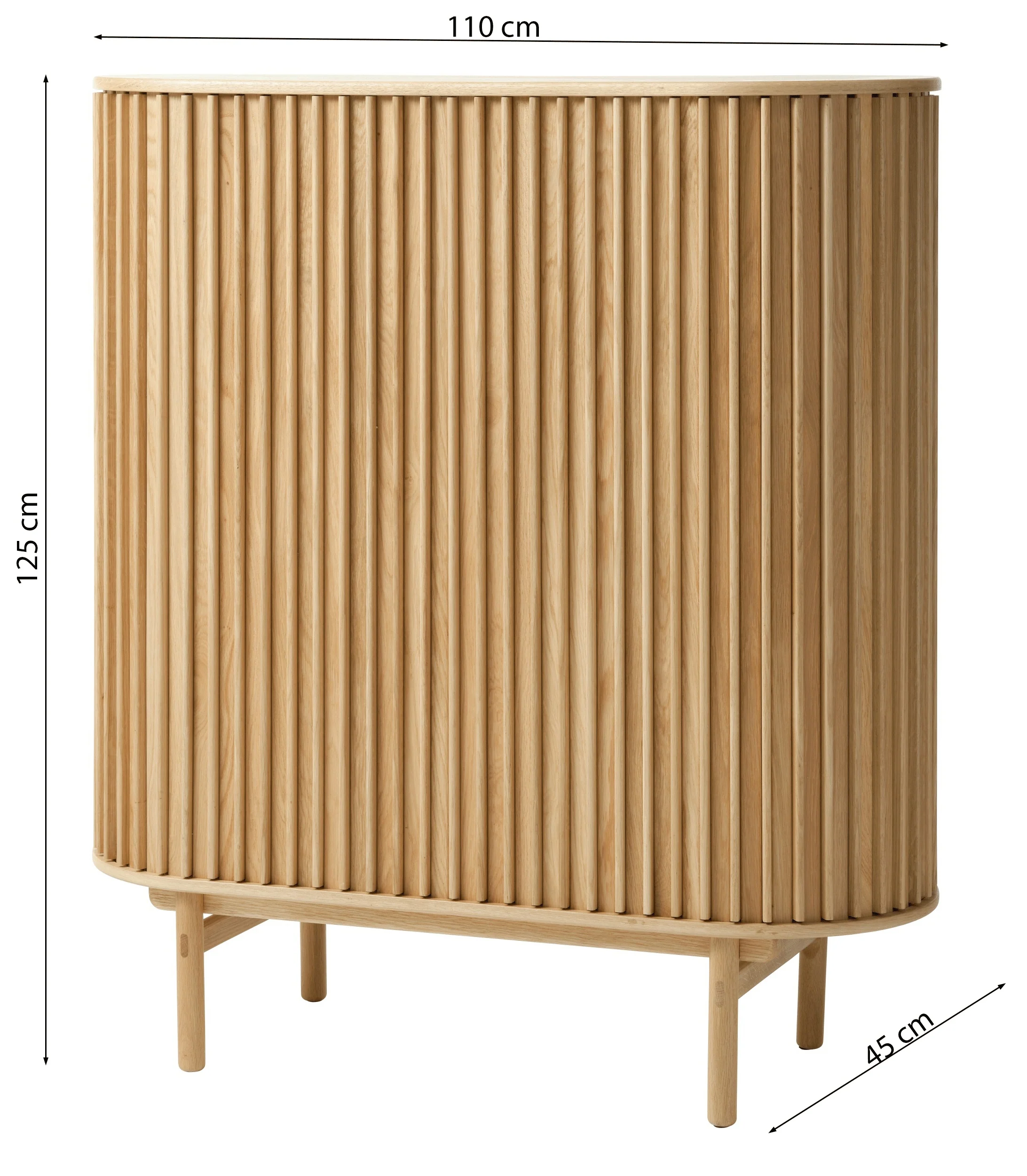Komoda wysoka Yoffers 125 cm dąb - Image 13