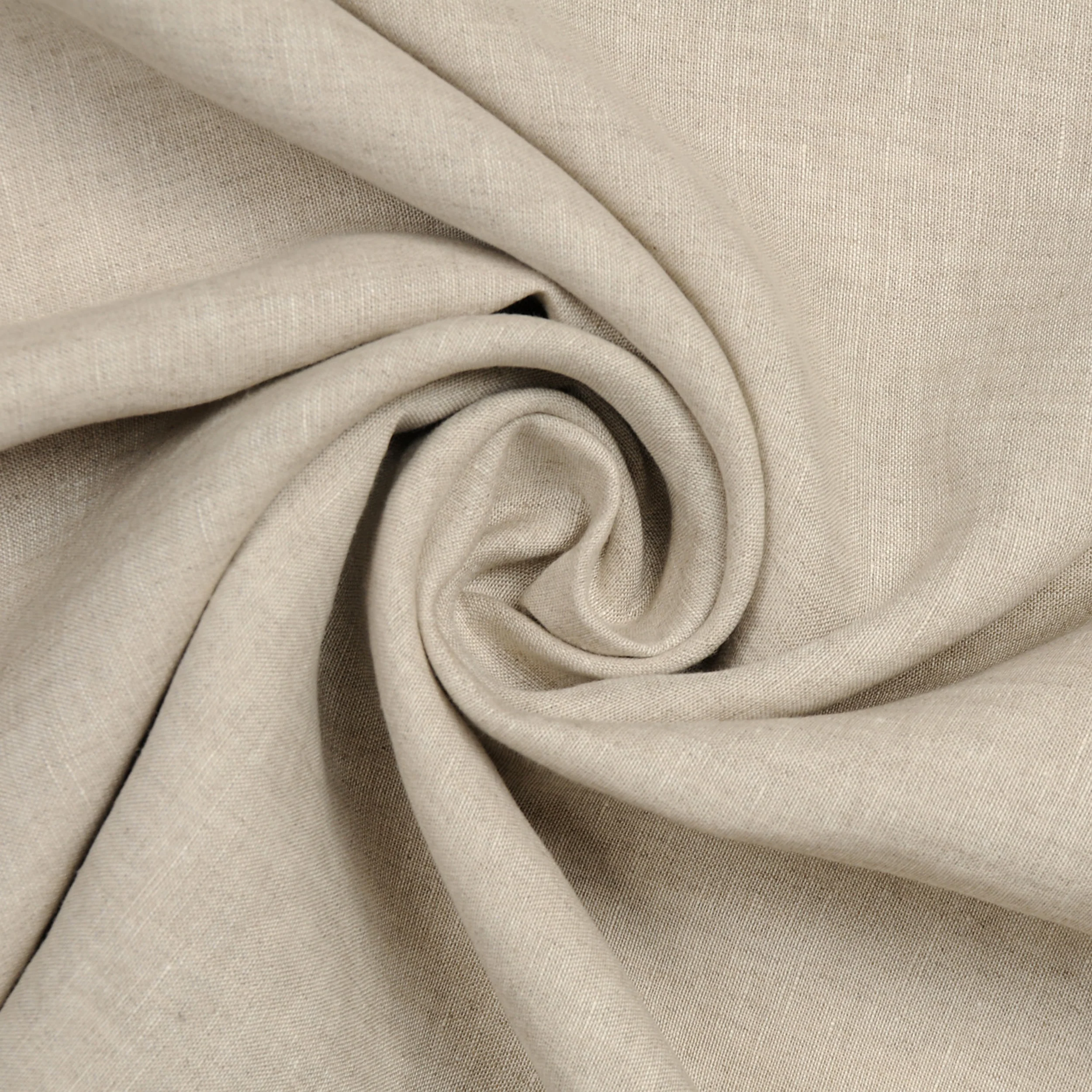 Komplet pościeli z lnem Linen 220x200 cm z dwiema poszewkami na poduszkę 70x80 cm beżowa - Image 3
