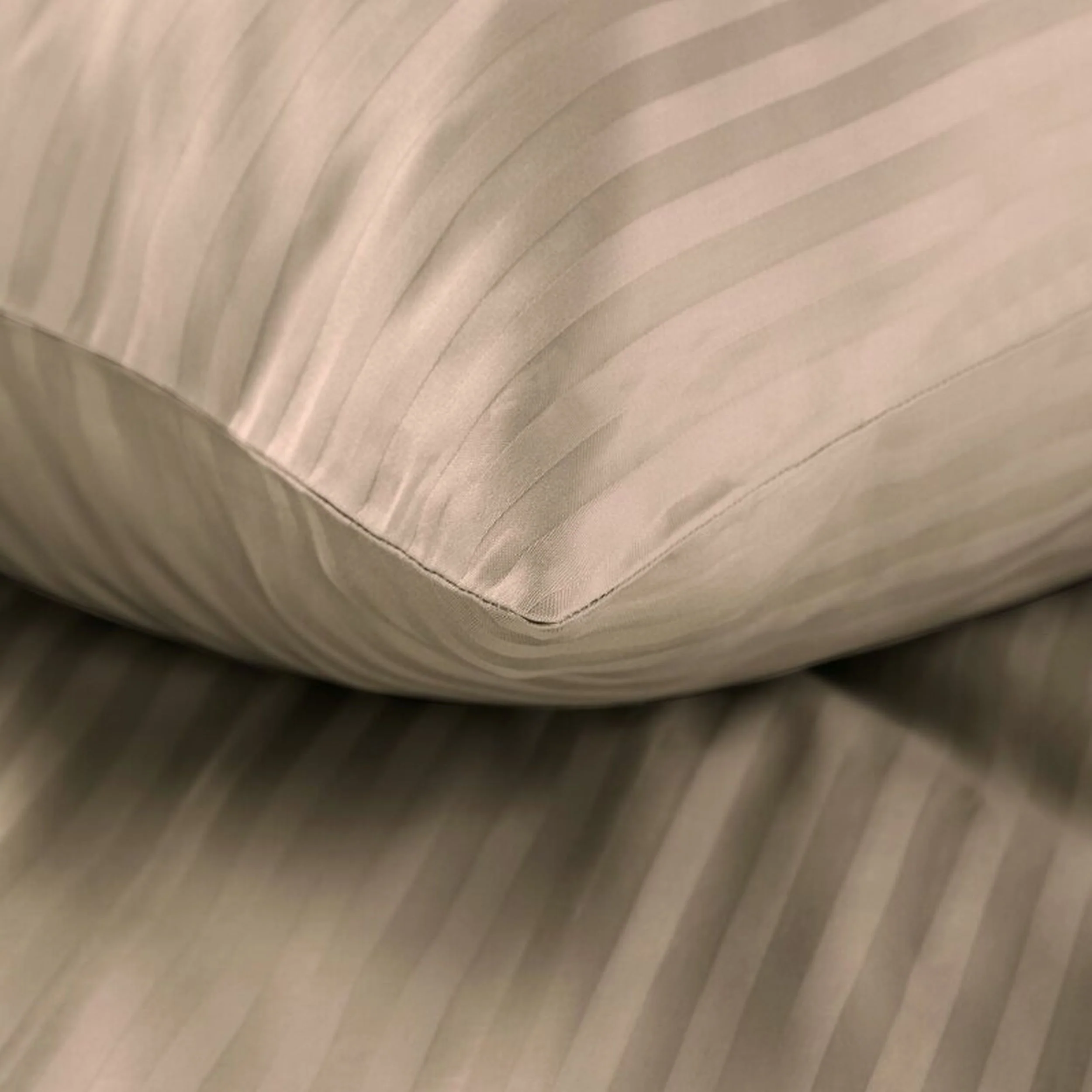 Komplet pościeli Vera 200x140 cm satyna bawełniana beżowa - Image 5