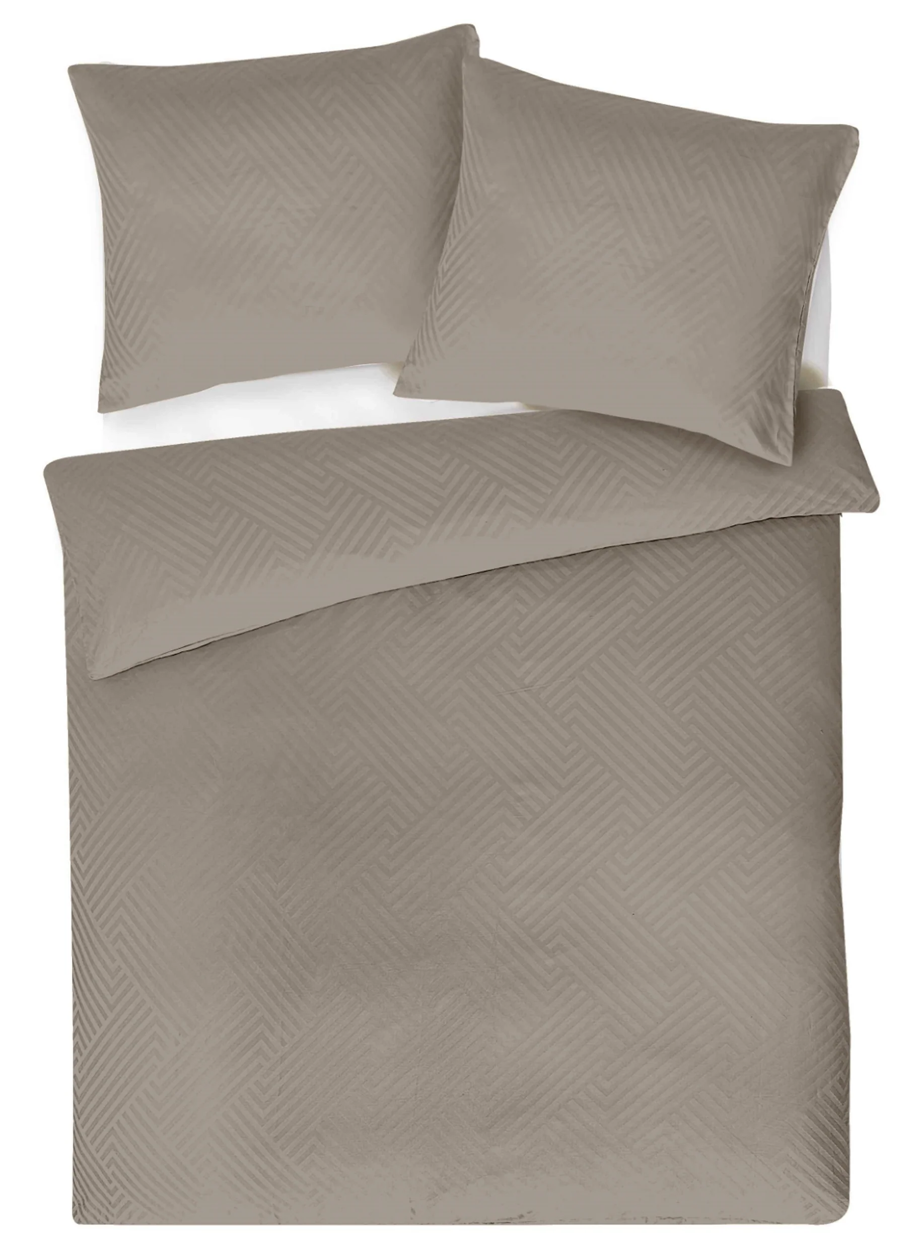 Komplet pościeli z adamaszku Altasoma 160x200 z dwiema poszewkami na poduszkę 70x80 cm taupe - Image 6