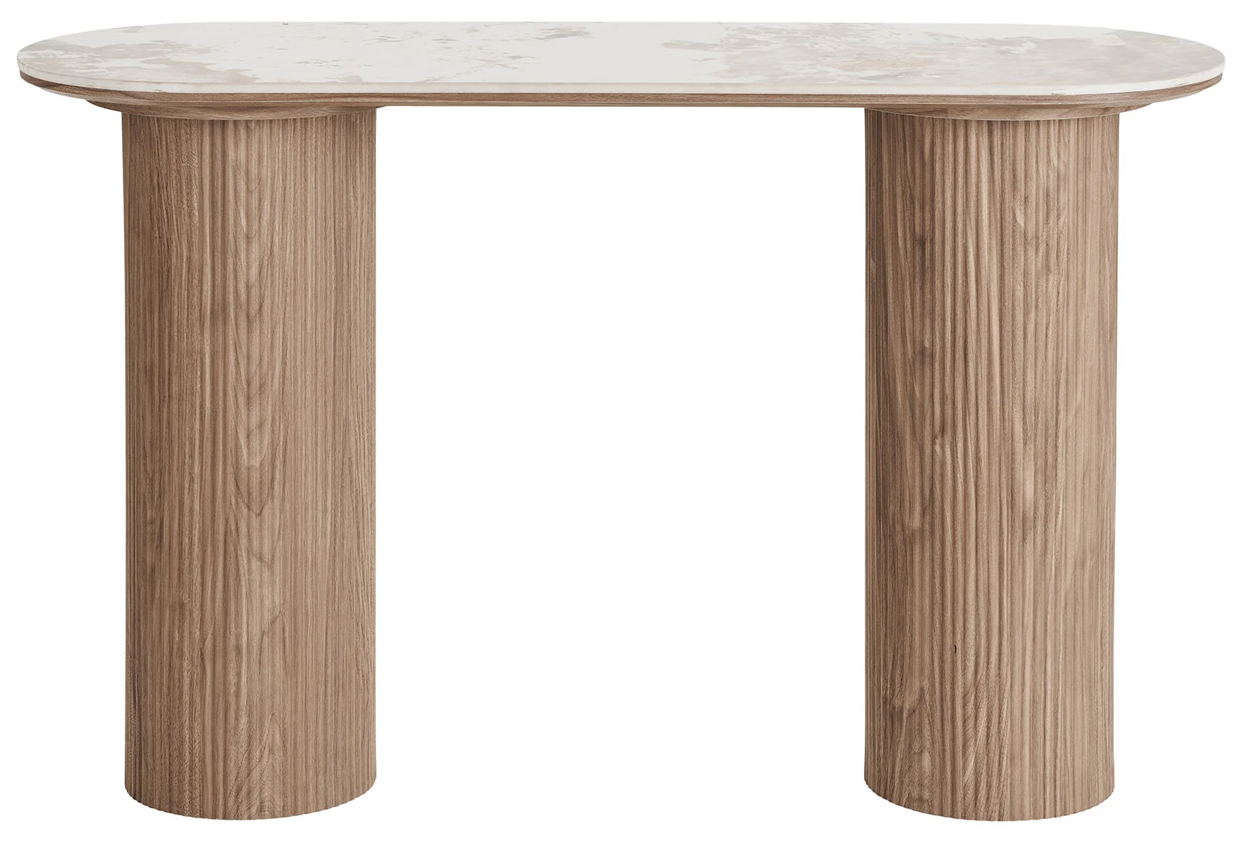Konsola Athens 120 cm lamele jasny orzech ceramiczny blat - Image 3