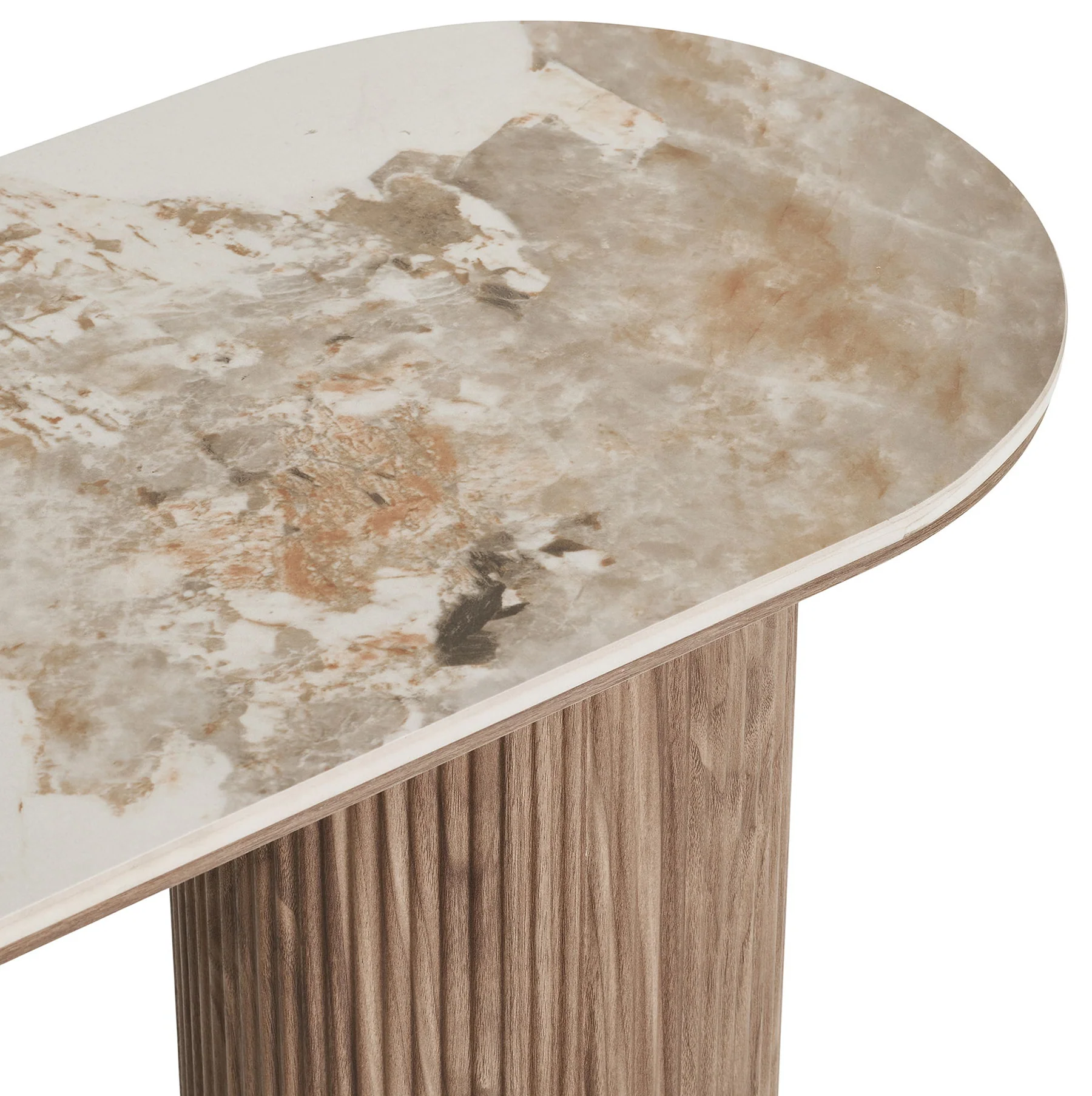 Konsola Athens 120 cm lamele jasny orzech ceramiczny blat - Image 4