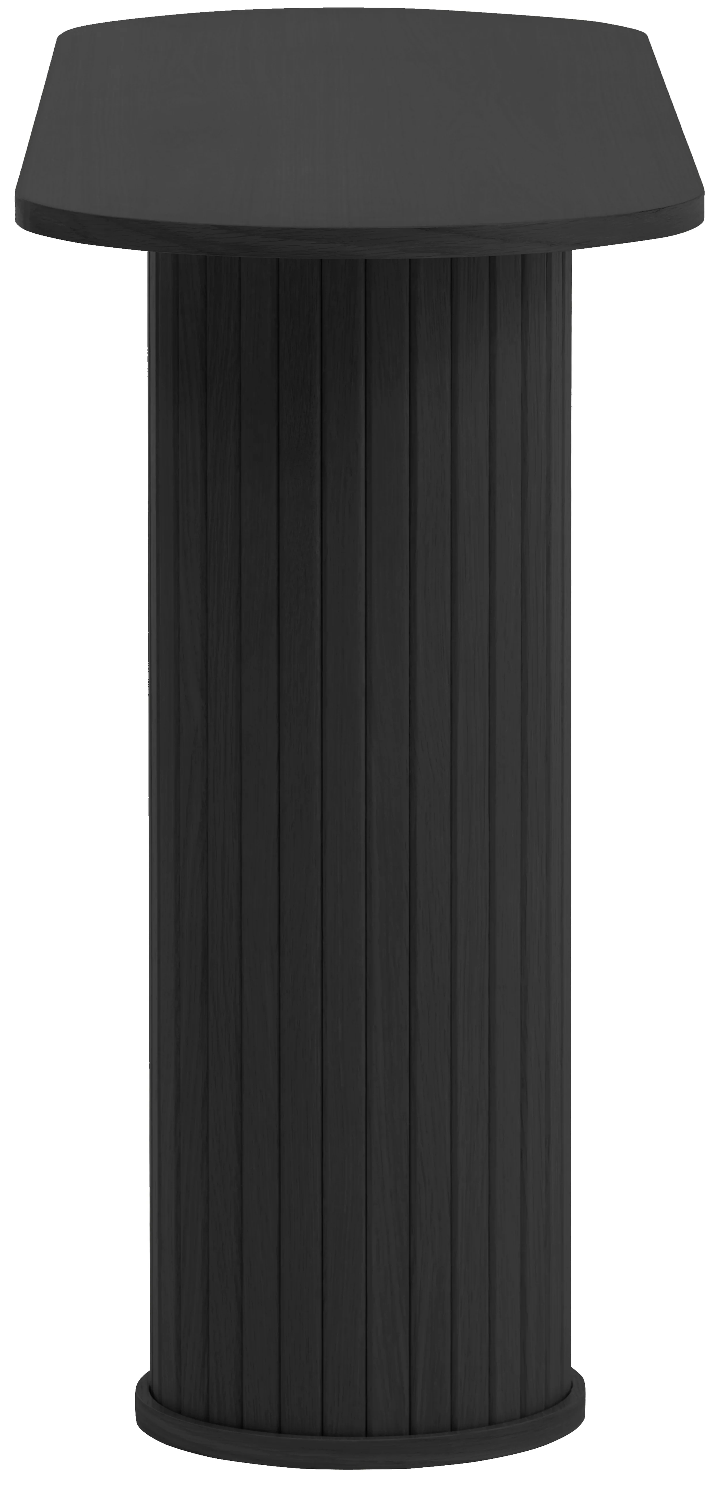 Konsola Gativel 130 cm lamele dąb czarny - Image 4