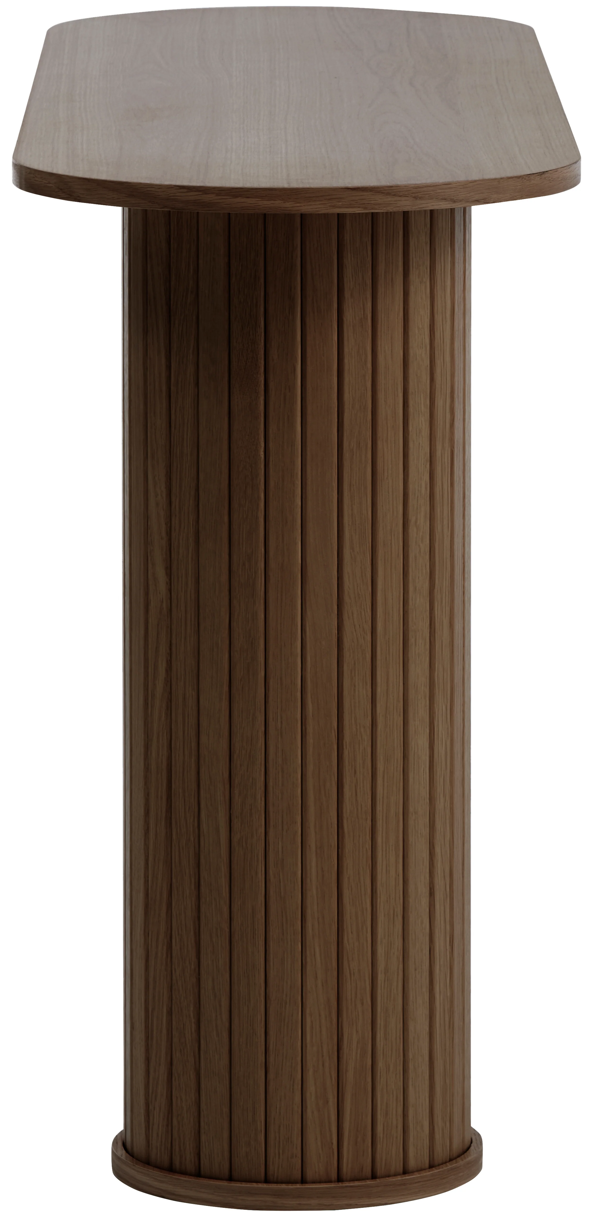 Konsola Gativel 130 cm lamele dąb palony - Image 4