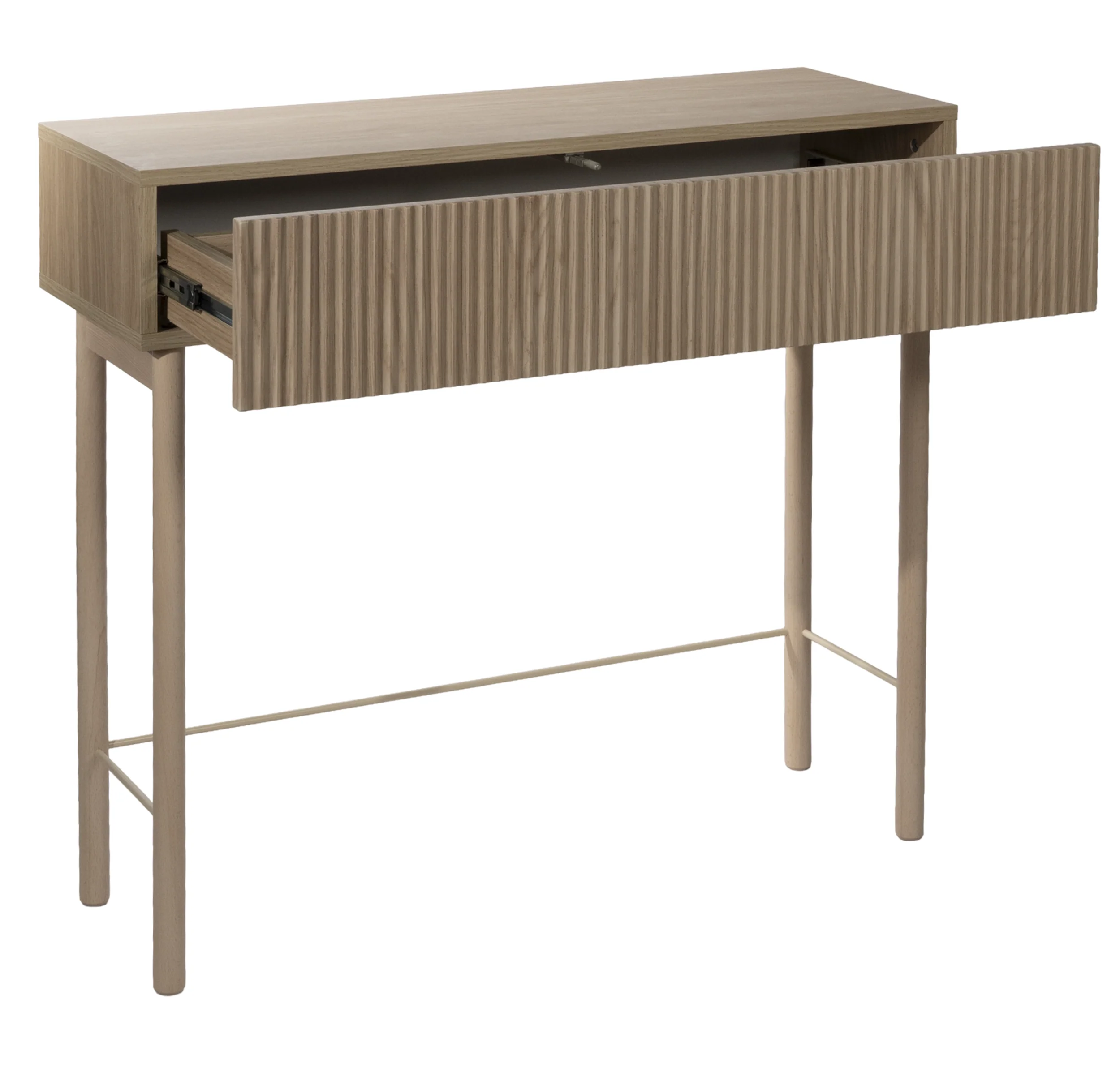 Konsola Nolie z szufladą i nóżkami 90 cm Dąb Olejowany - Image 5