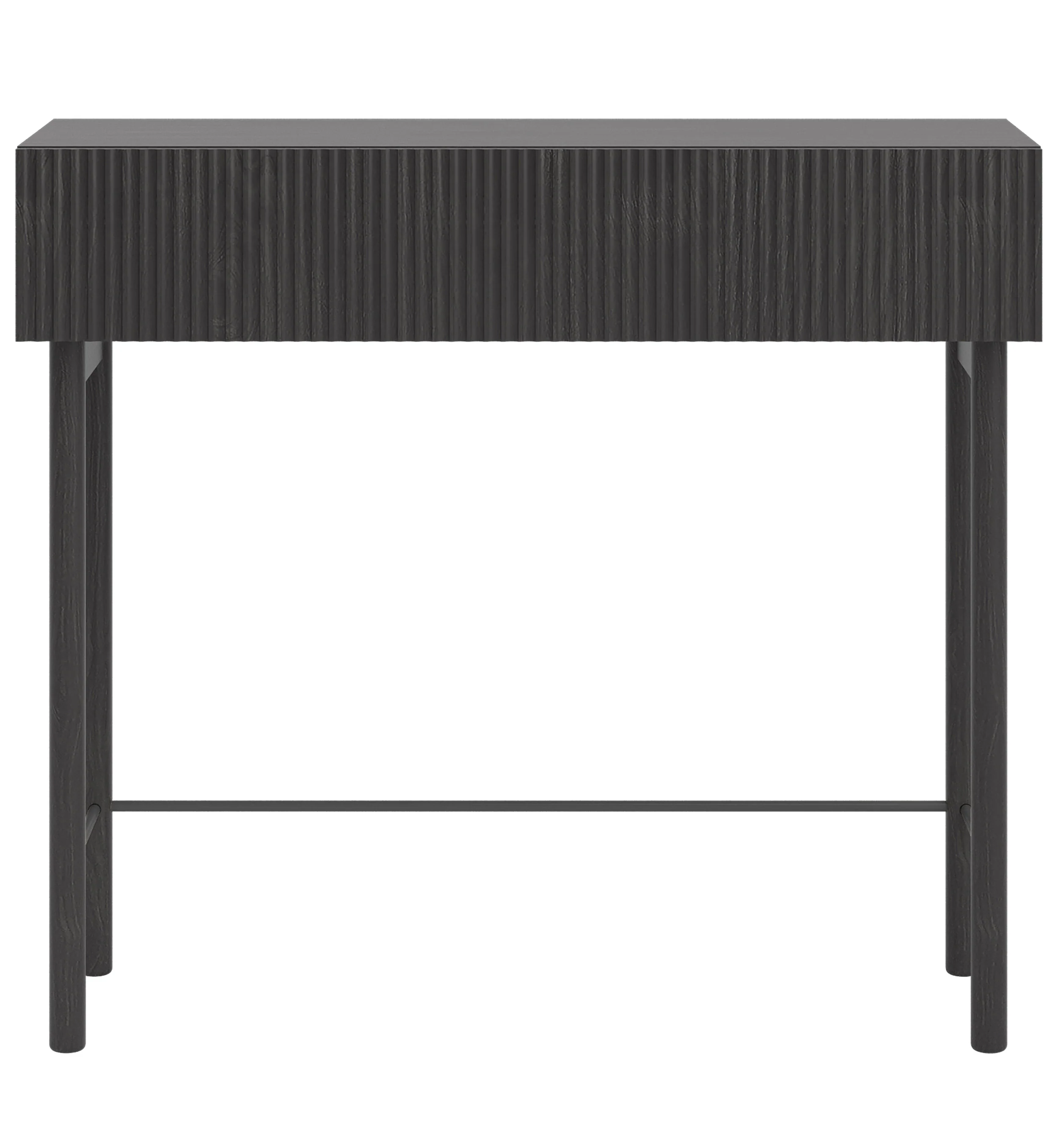 Konsola Nolie z szufladą i nóżkami 90 cm Jesion Portland Czarny - Image 6