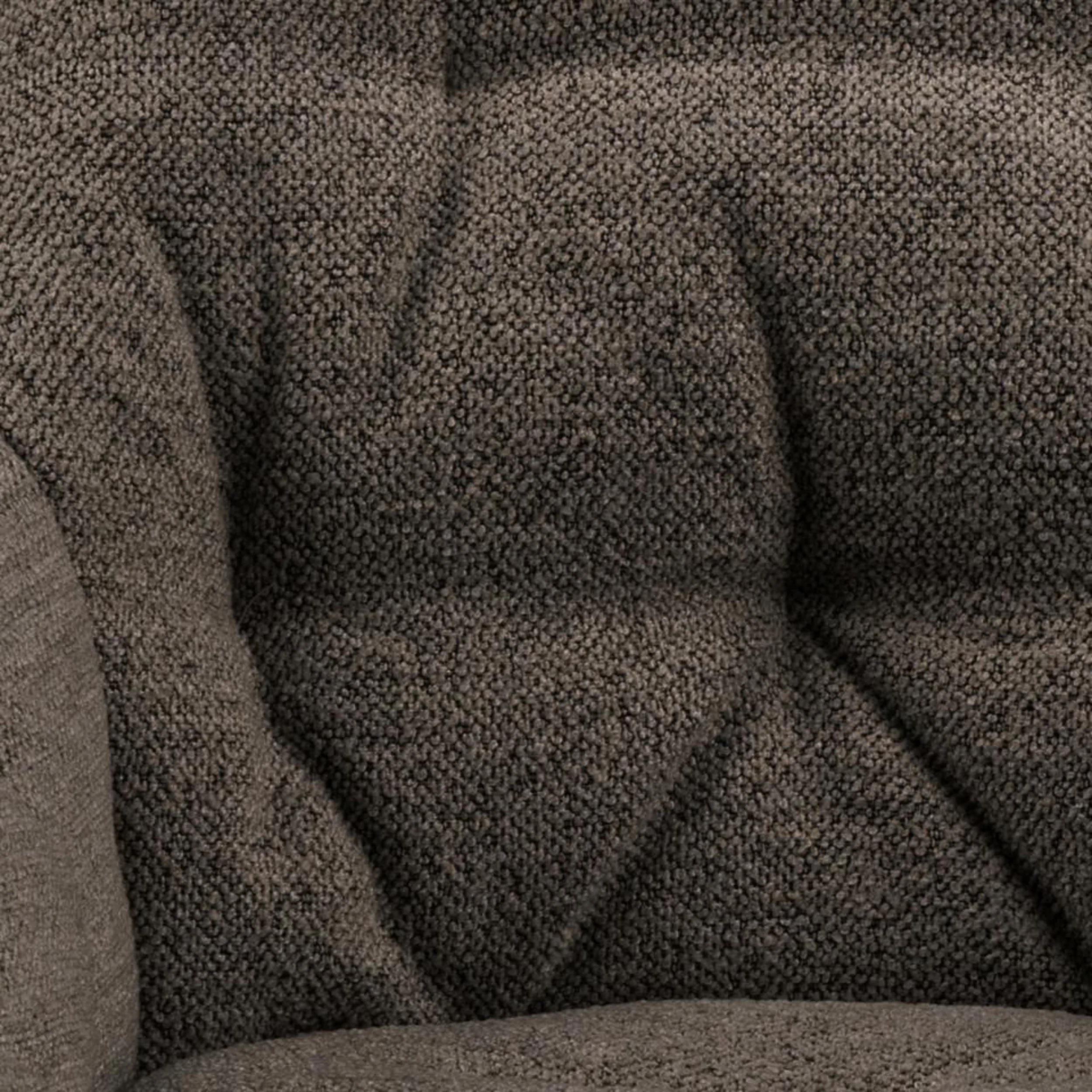 Krzesło tapicerowane Agamos z podłokietnikami w tkaninie boucle taupe - Image 6