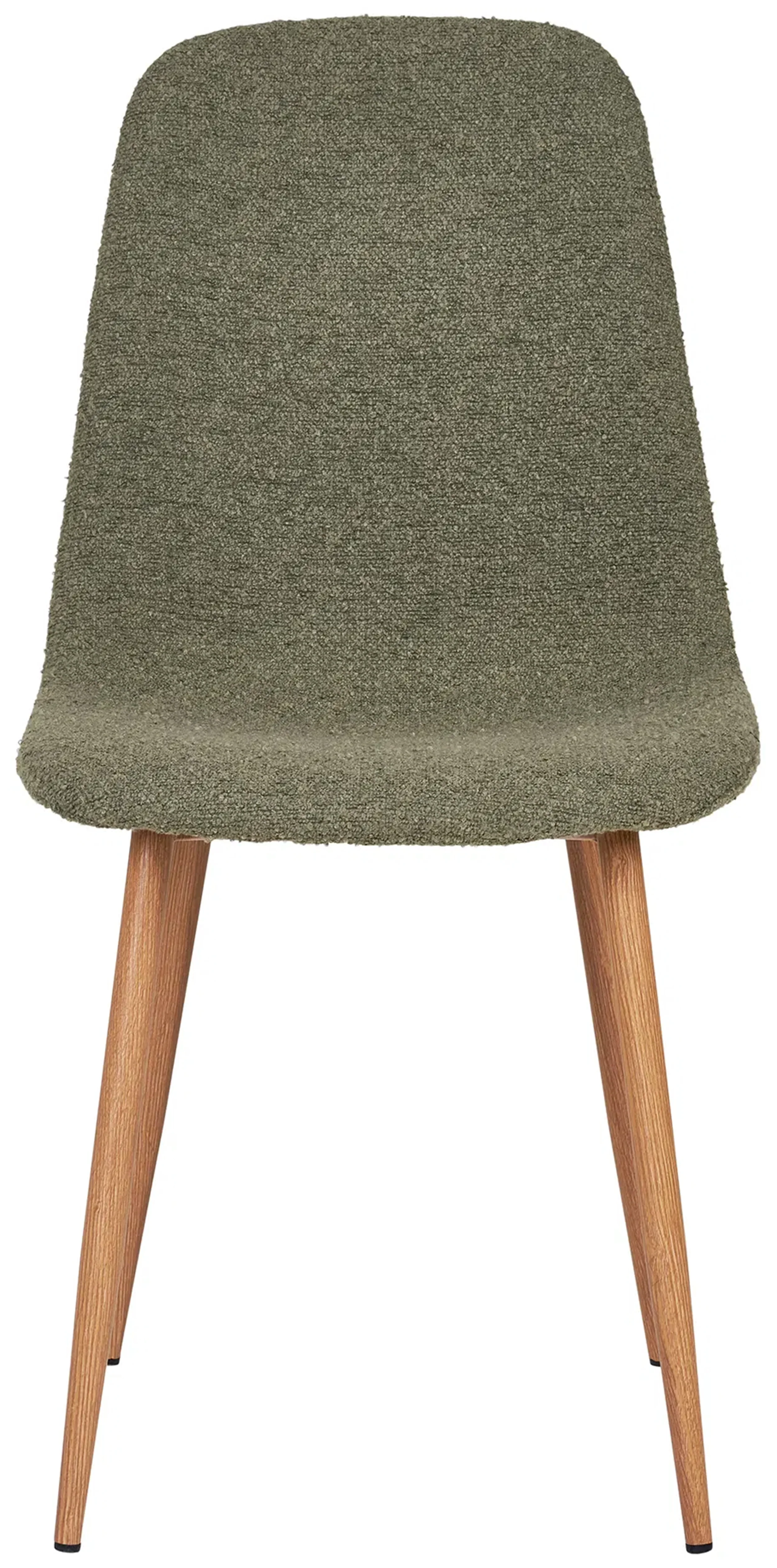 Krzesło tapicerowane Iger w tkaninie boucle zielone - Image 3