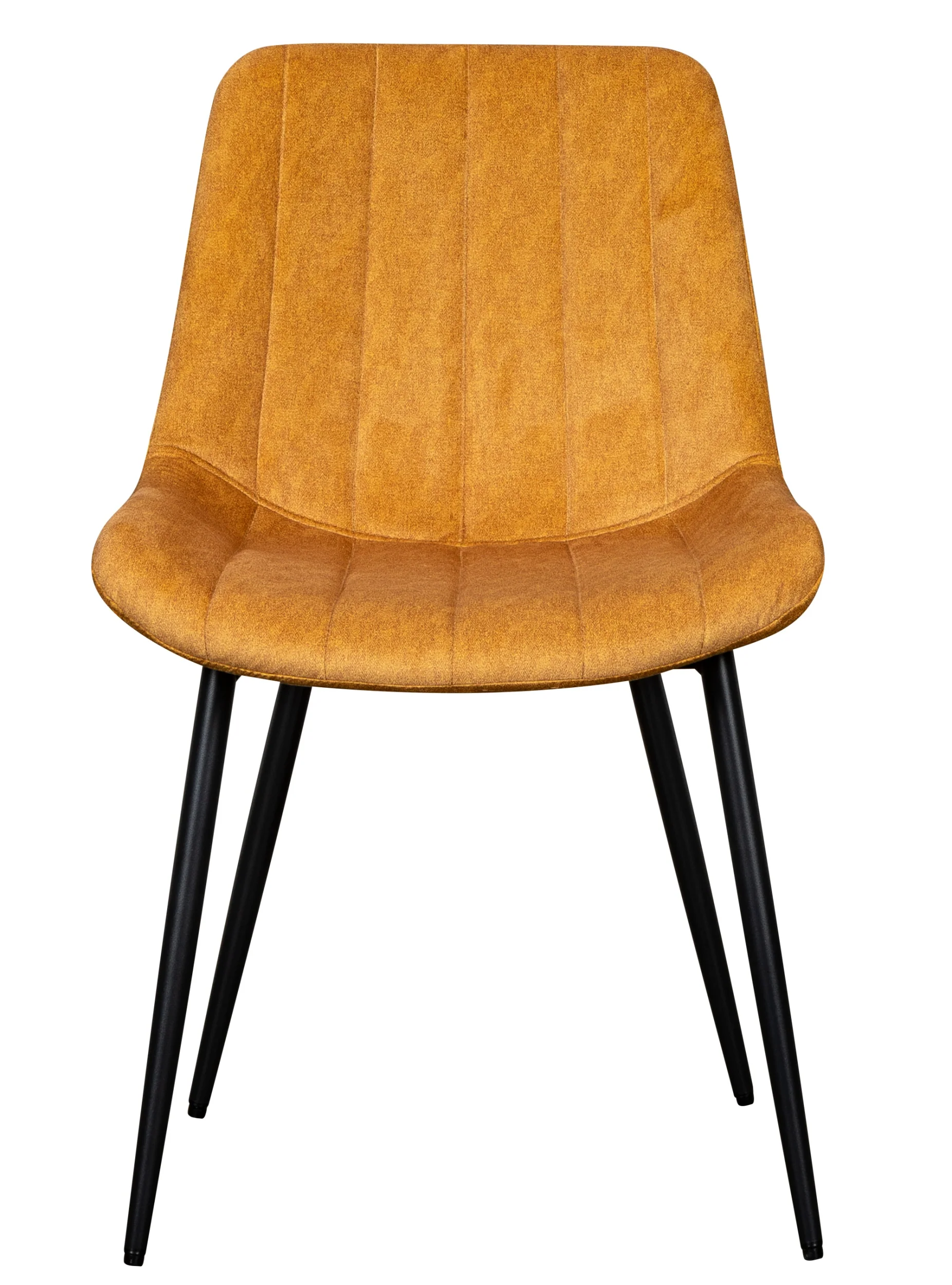Krzesło tapicerowane Roploy musztardowy velvet - Image 3