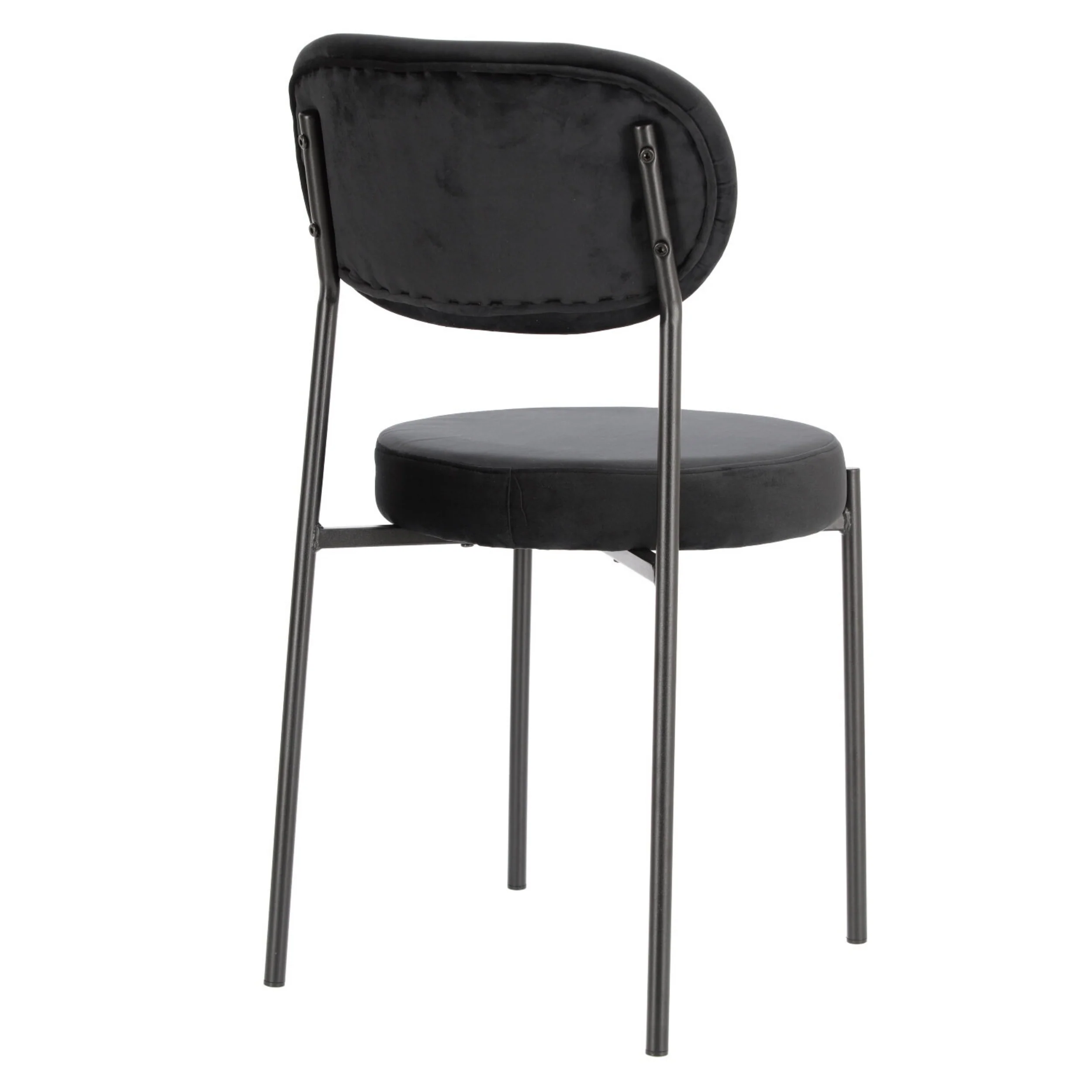 Krzesło tapicerowane Shoccur czarny velvet - Image 6