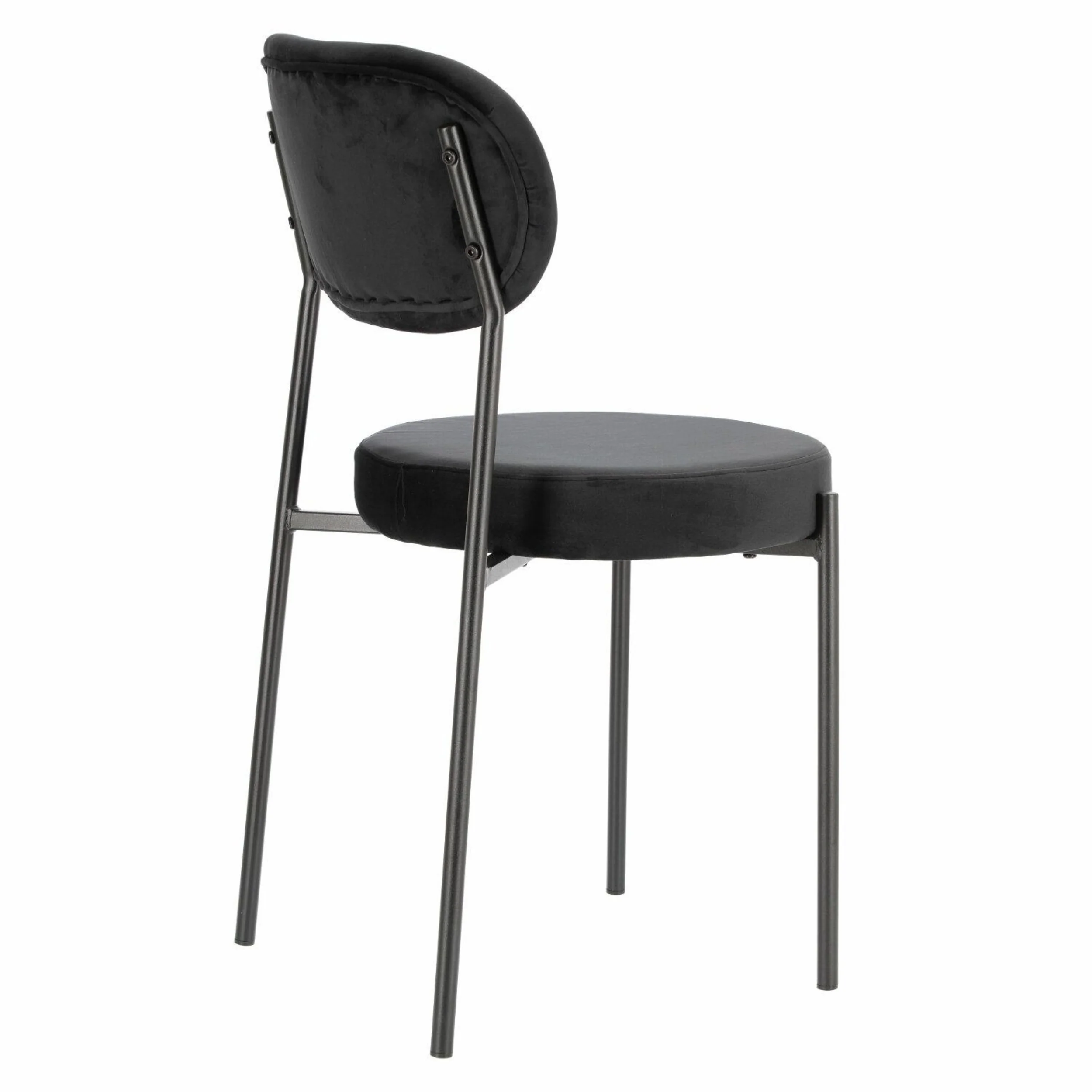 Krzesło tapicerowane Shoccur czarny velvet - Image 7