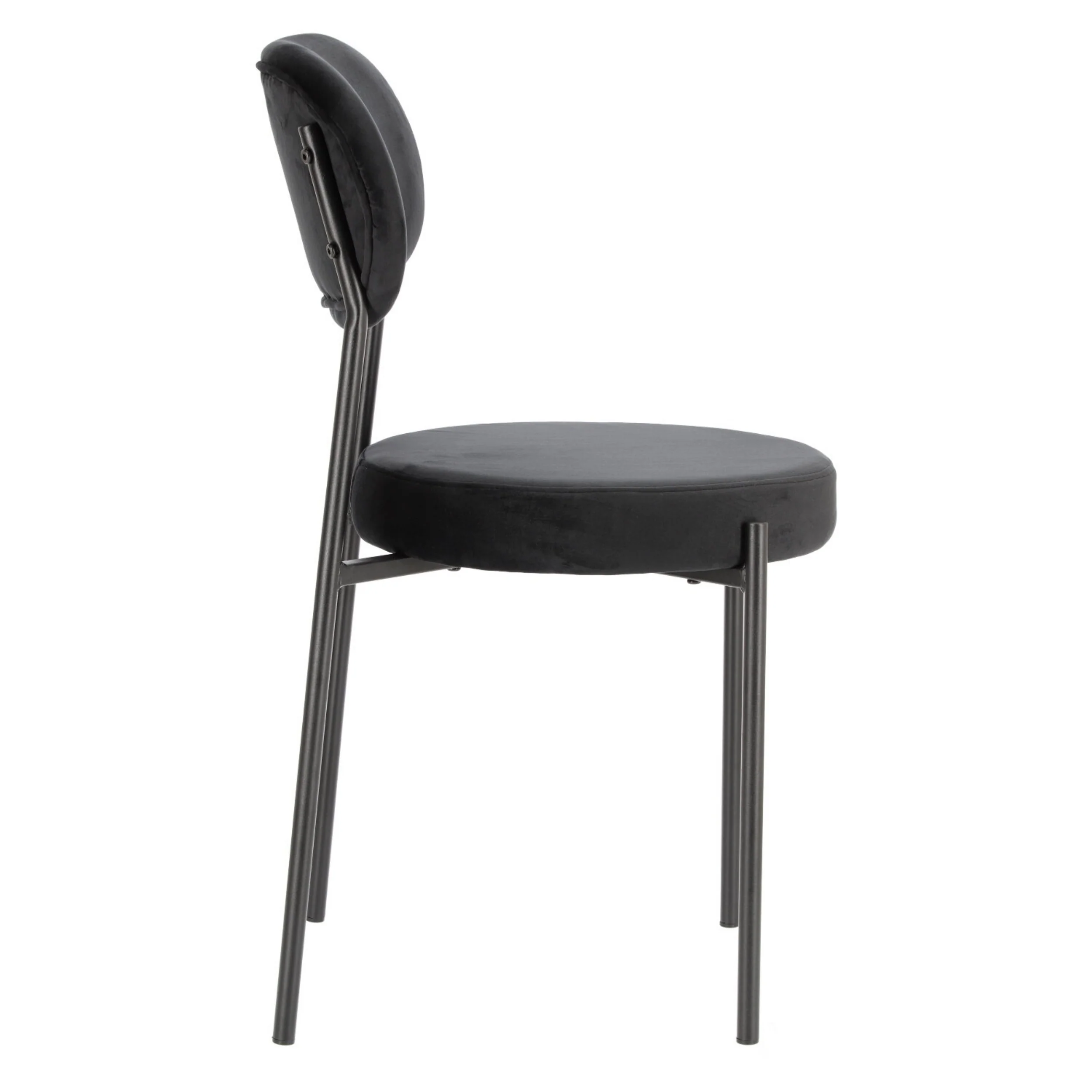 Krzesło tapicerowane Shoccur czarny velvet - Image 8