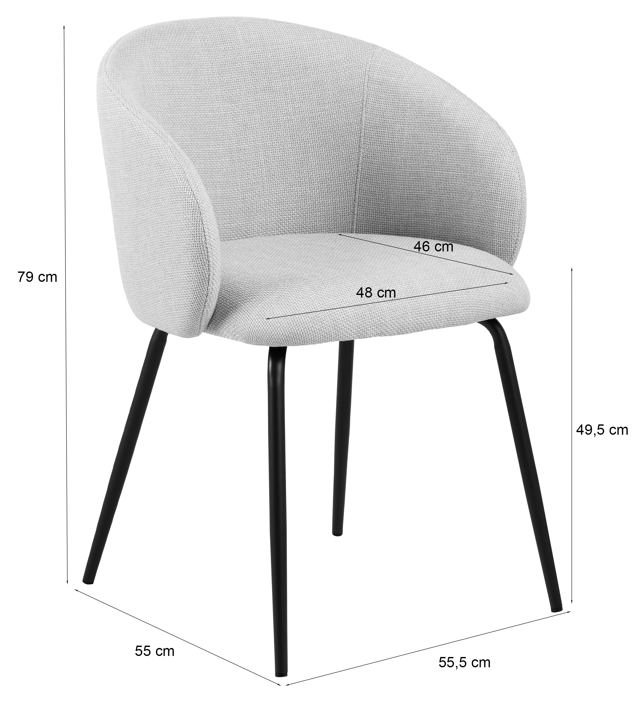 Krzesło tapicerowane z podłokietnikami Prone ciemnozielone - Image 10
