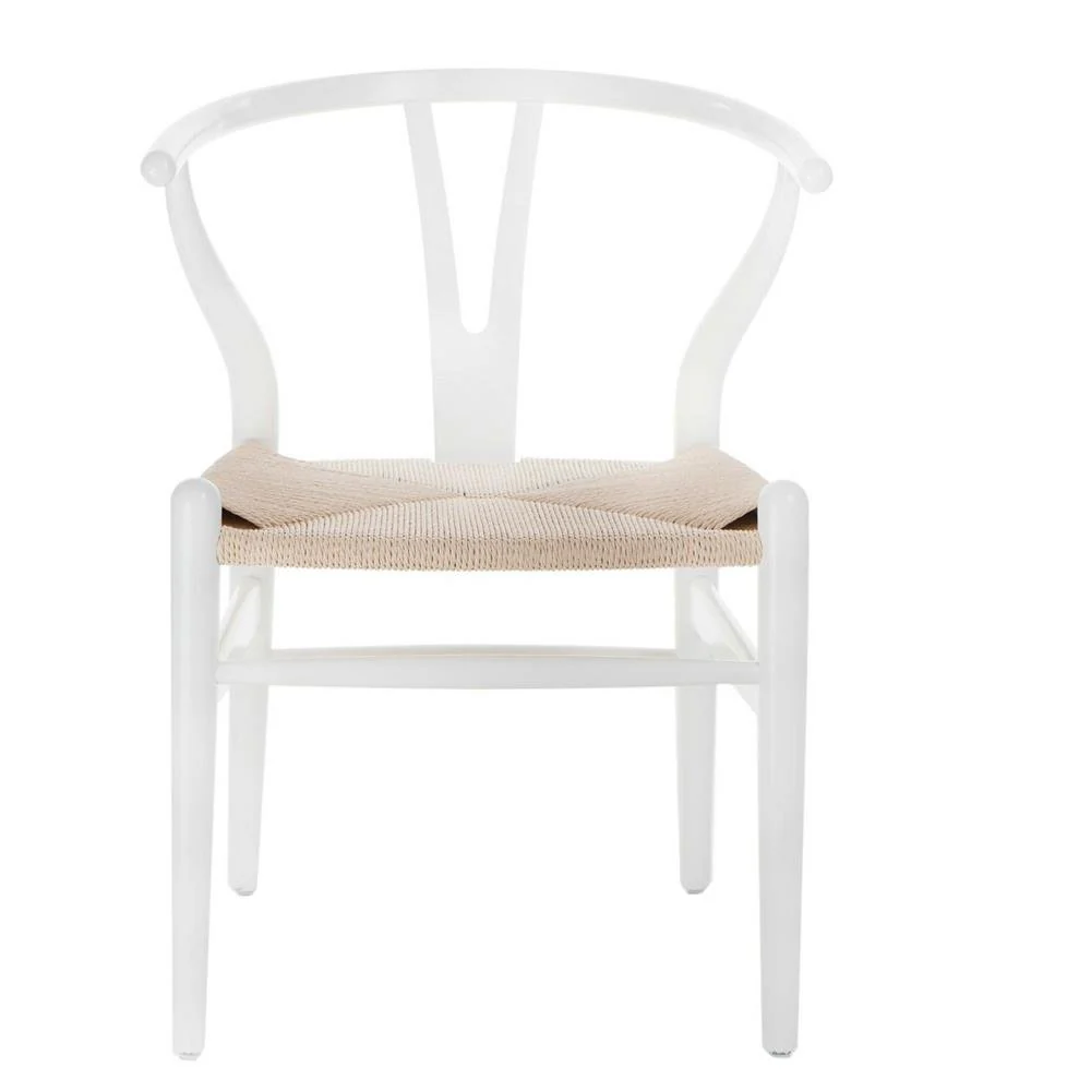 Krzesło Wicker białe - Image 6