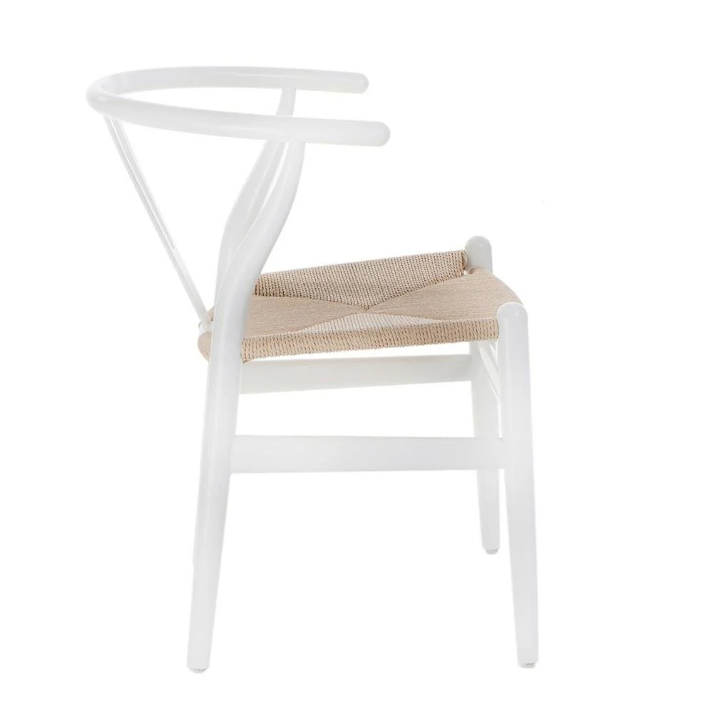 Krzesło Wicker białe - Image 7